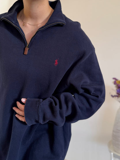 Ralph Lauren 1/4 Zip Neck Knit Sweater