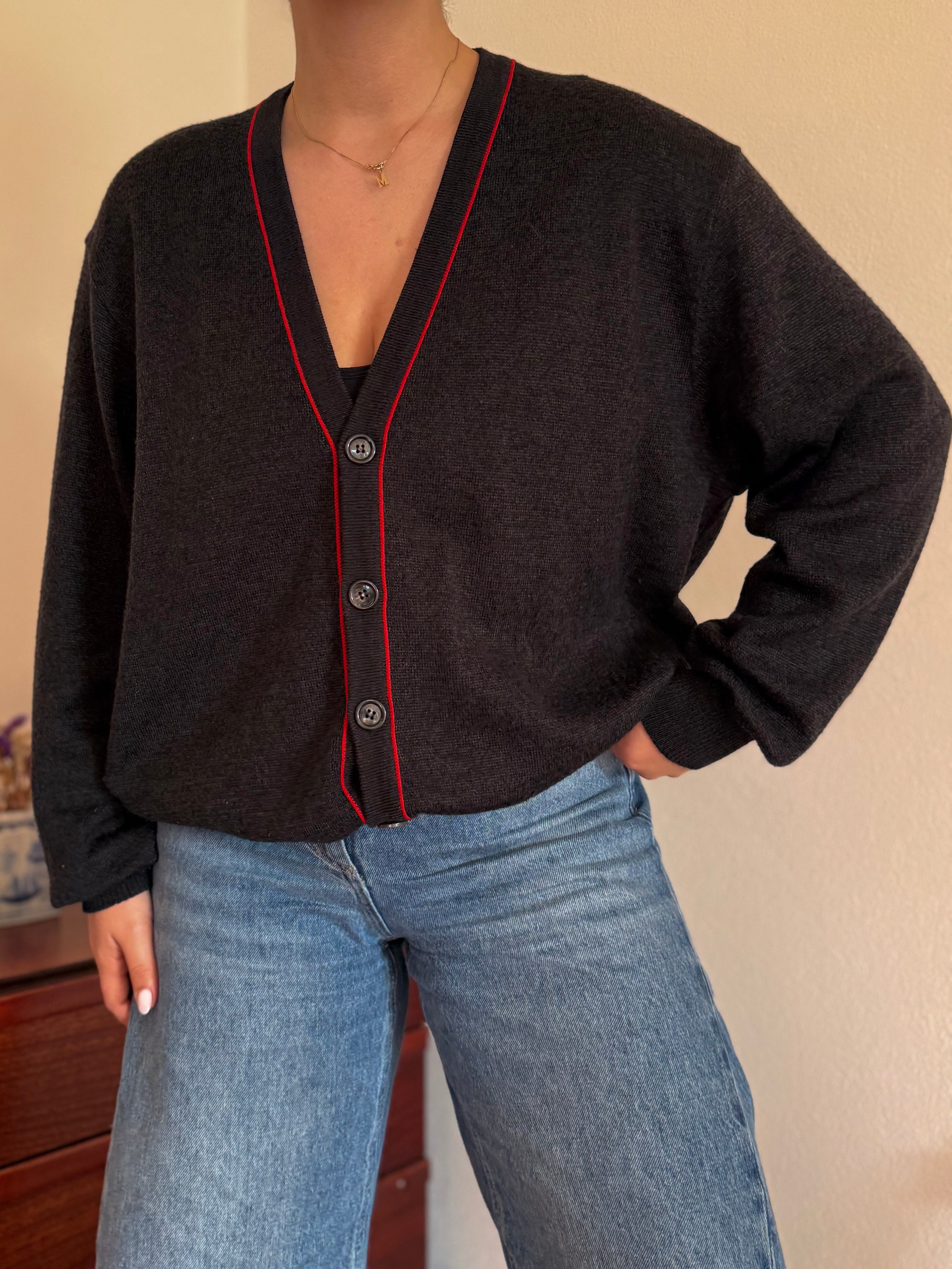 Balenciaga Cardigan Designed for SNCF between 1990-1996 70% Acrylic 30% Wool