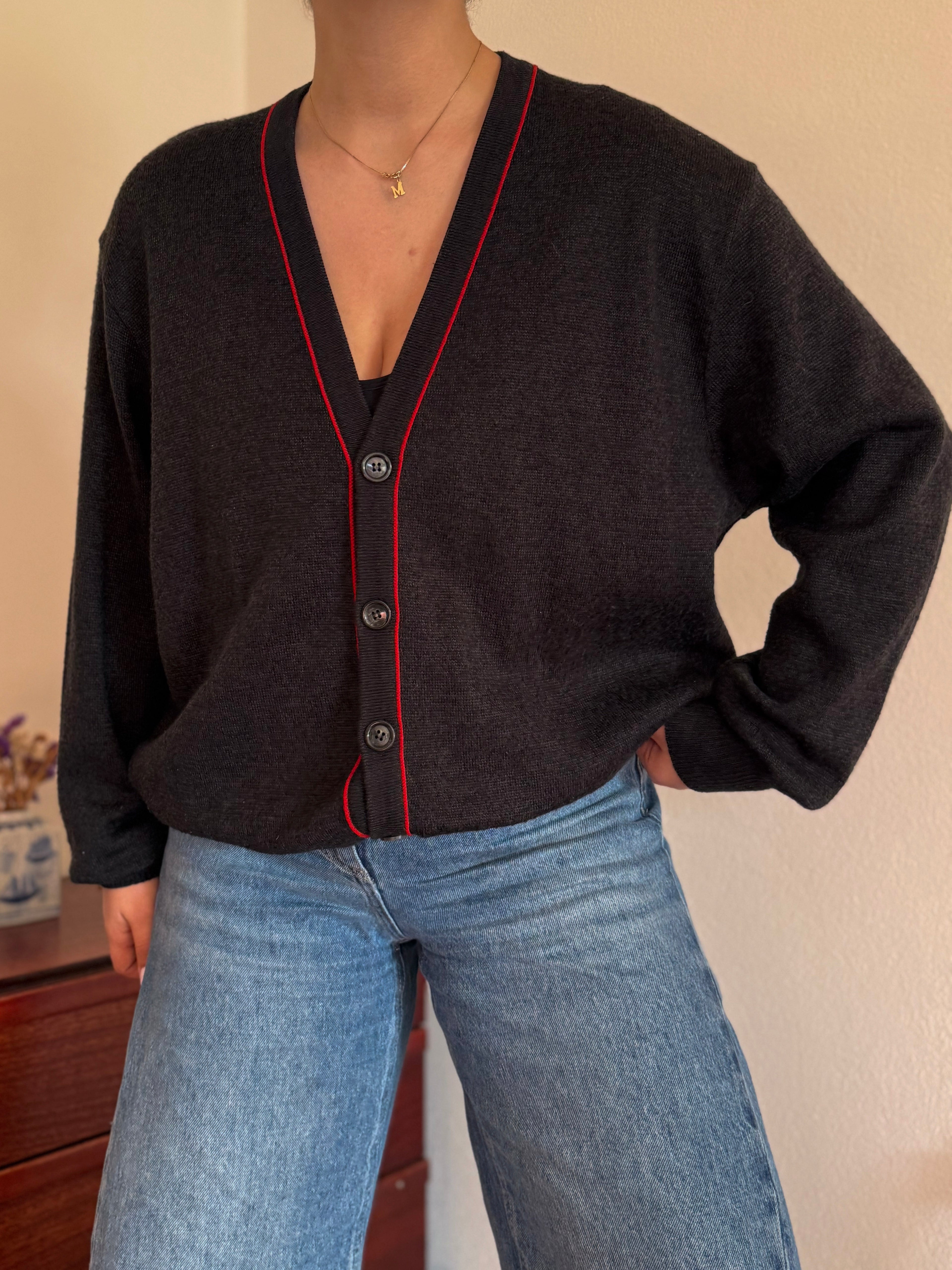 Balenciaga Cardigan Designed for SNCF between 1990-1996 70% Acrylic 30% Wool