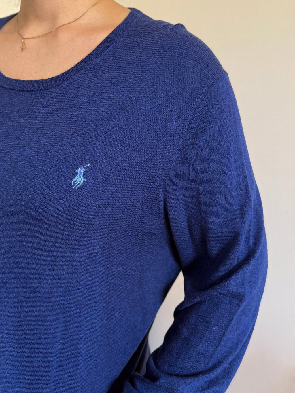 Polo Ralph Lauren Round Neck Sweater 85% Cotton 15% Cashmere