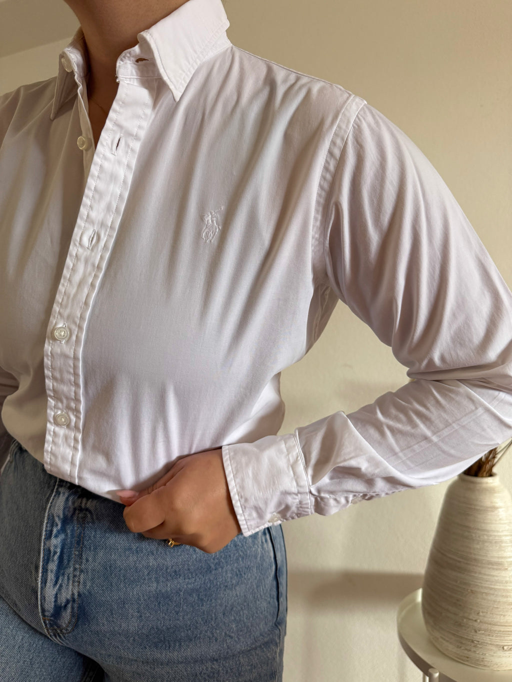 Ralph Lauren Shirt Plain 100% Cotton