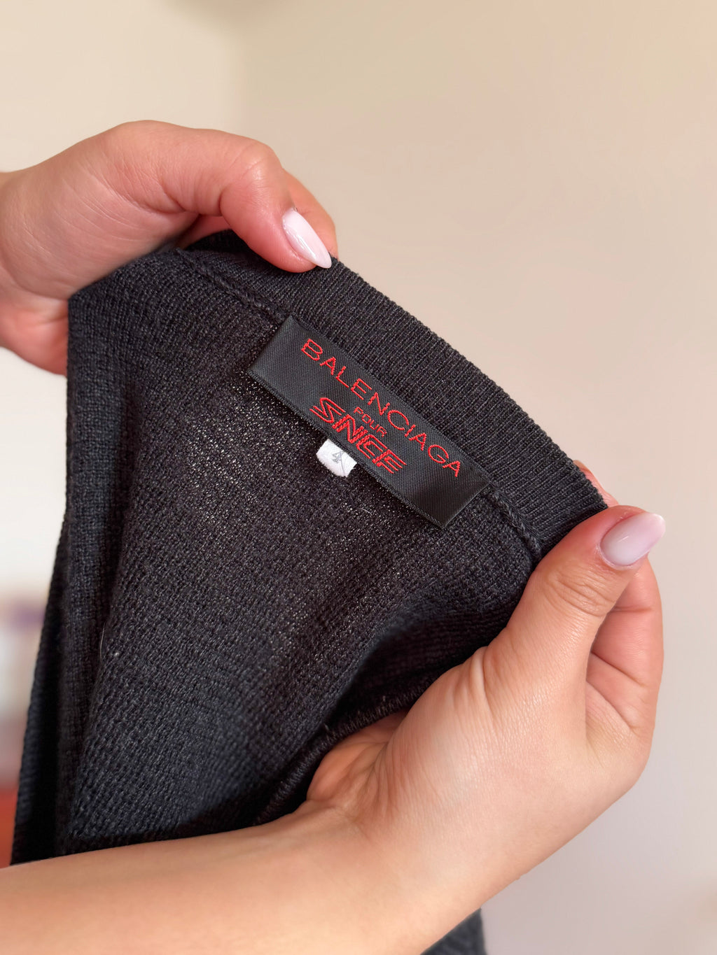 Balenciaga Cardigan Designed for SNCF between 1990-1996 70% Acrylic 30% Wool