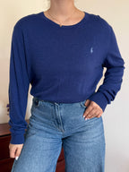 Polo Ralph Lauren Round Neck Sweater 85% Cotton 15% Cashmere