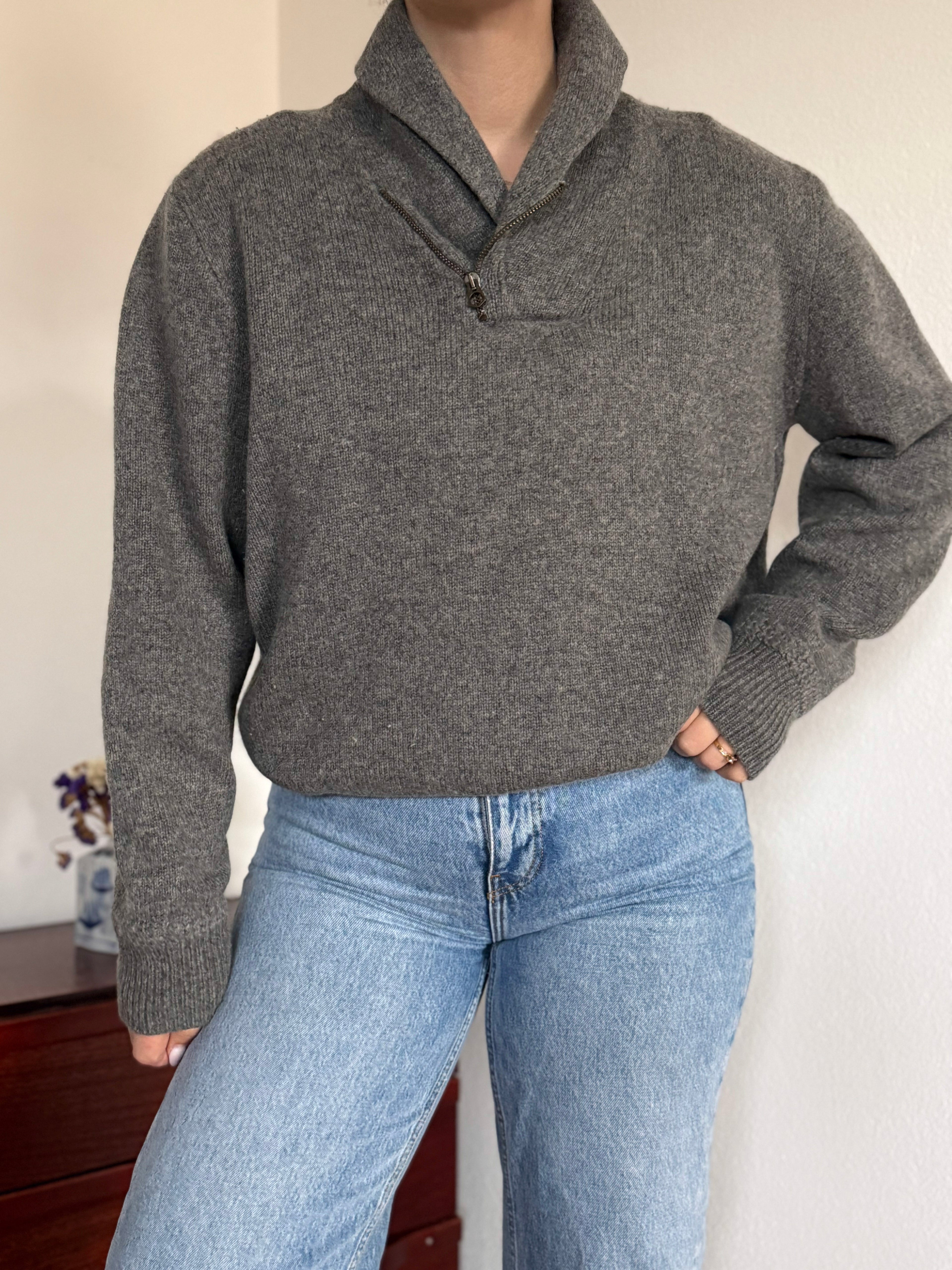 Ralph Lauren V-Neck Knit Jumper 100% Lambswool