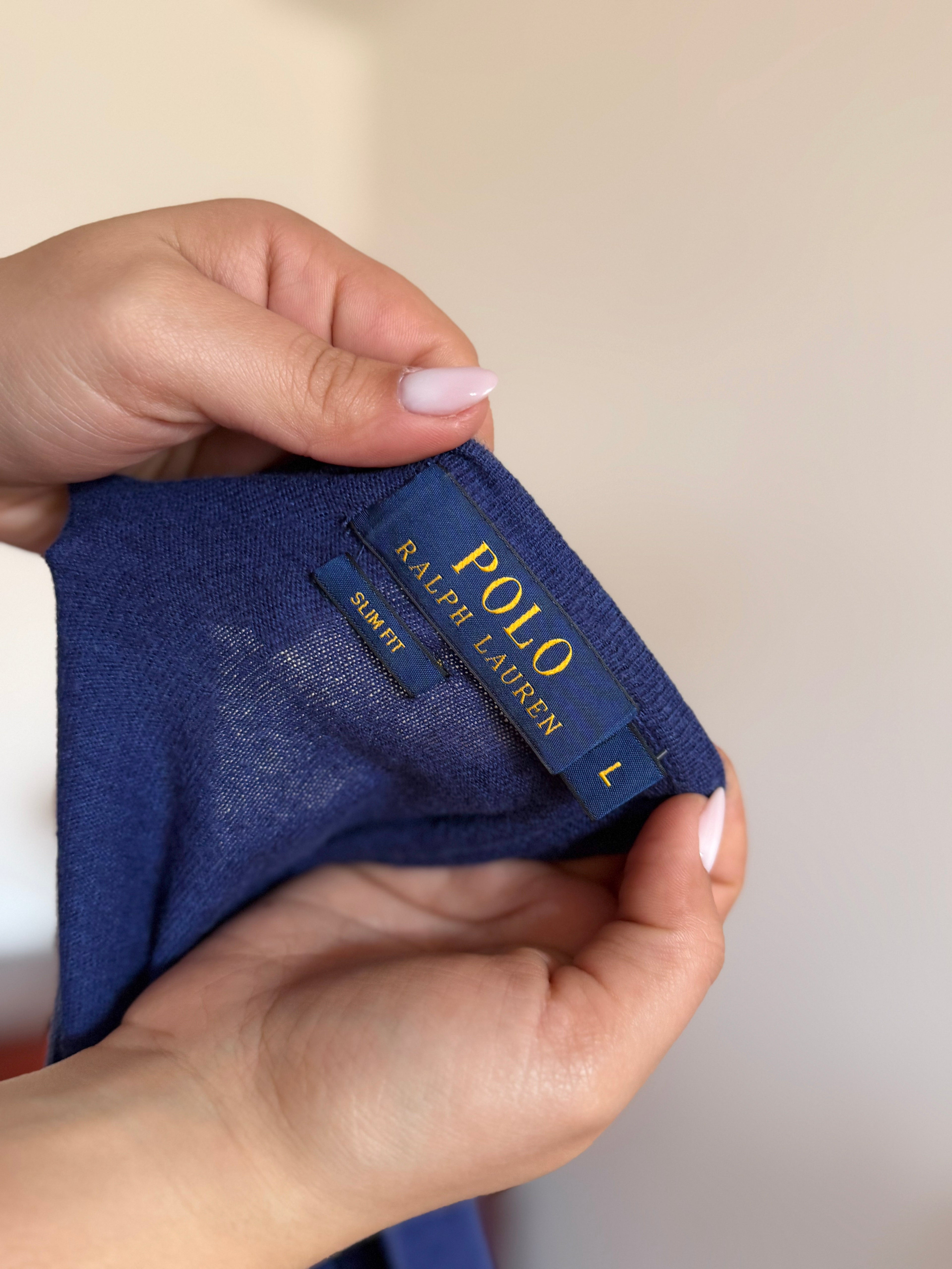 Polo Ralph Lauren Round Neck Sweater 85% Cotton 15% Cashmere