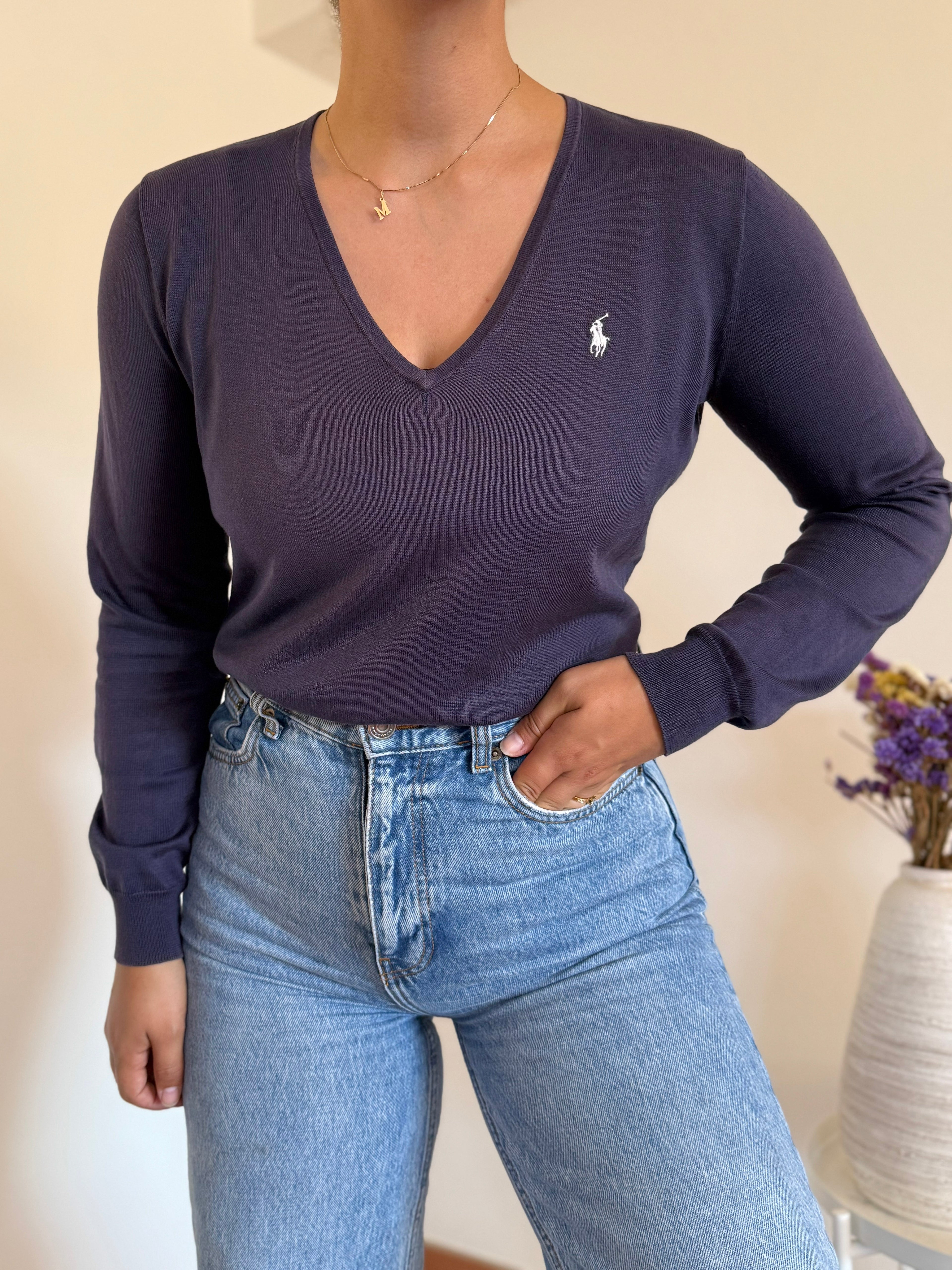 Ralph Lauren V-Neck Knit Sweater