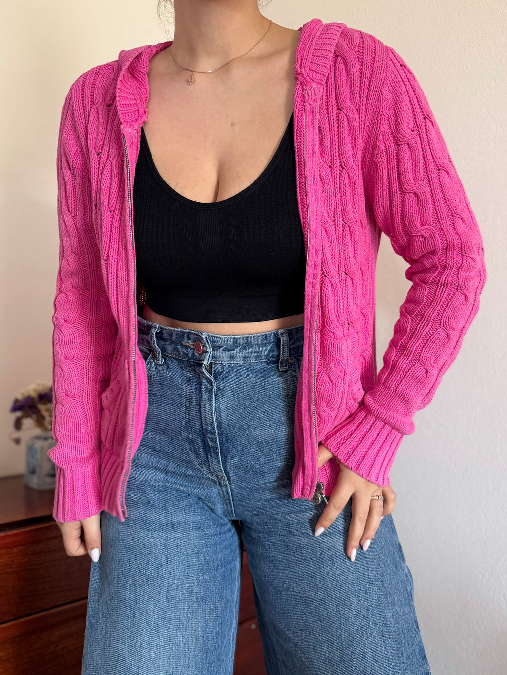 Ralph Lauren Cable Knit Cardigan 100% Cotton