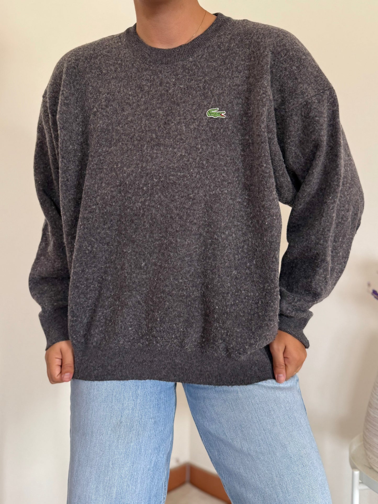 Lacoste Round Neck Sweater 80% Lã