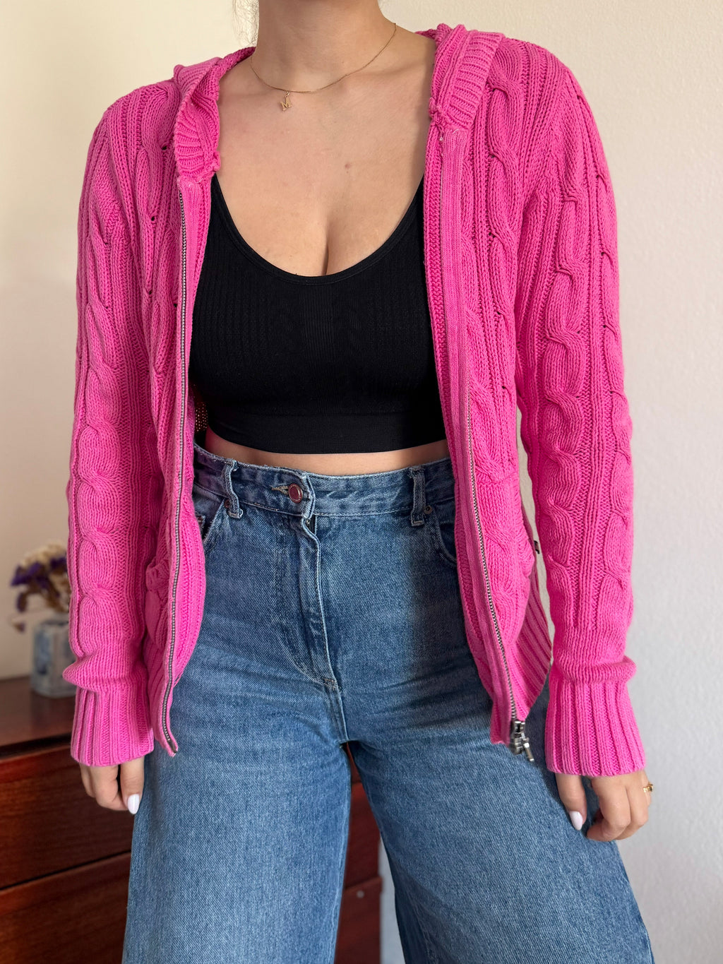 Ralph Lauren Cable Knit Cardigan 100% Cotton