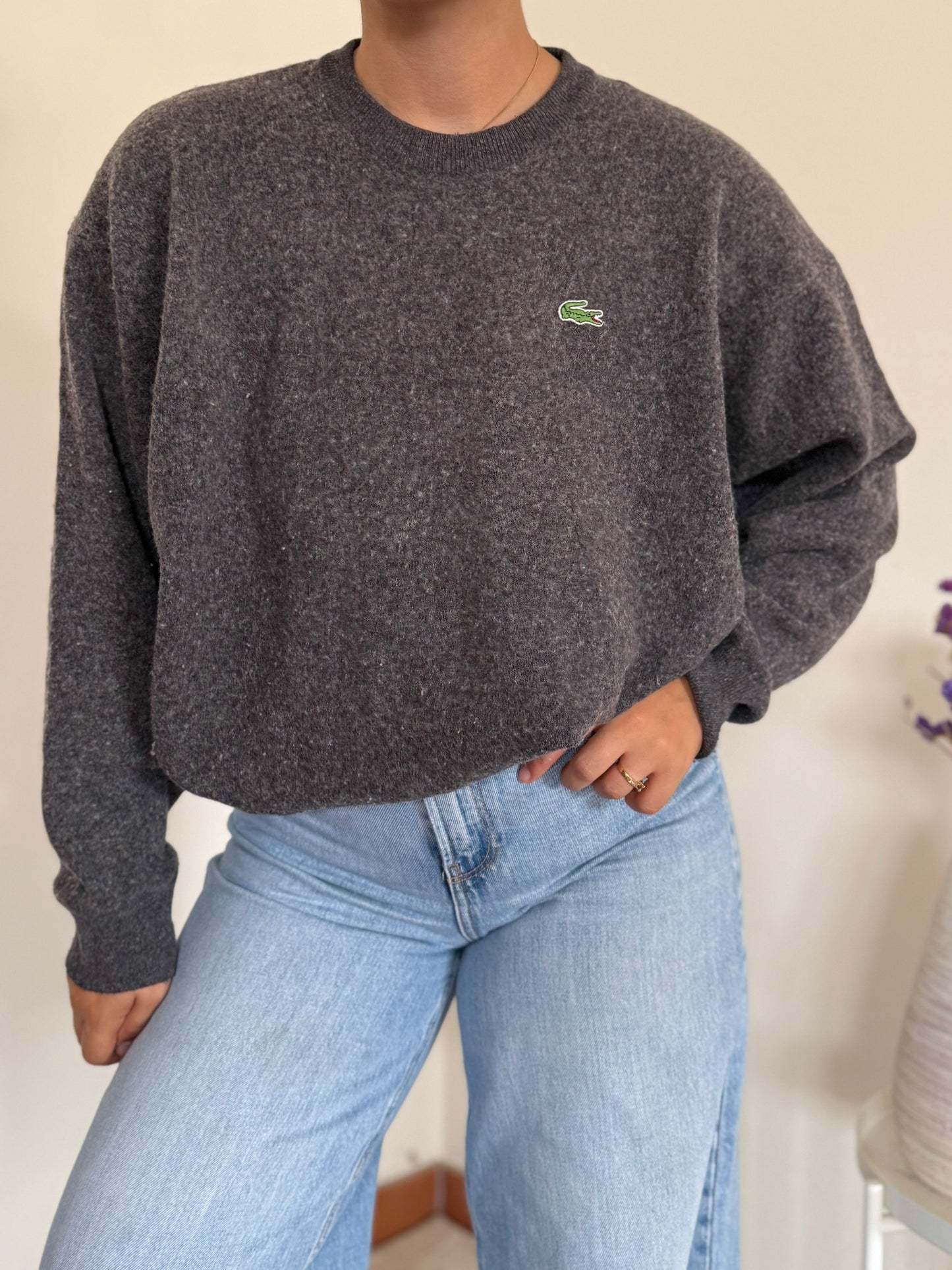 Lacoste Round Neck Sweater 80% Lã