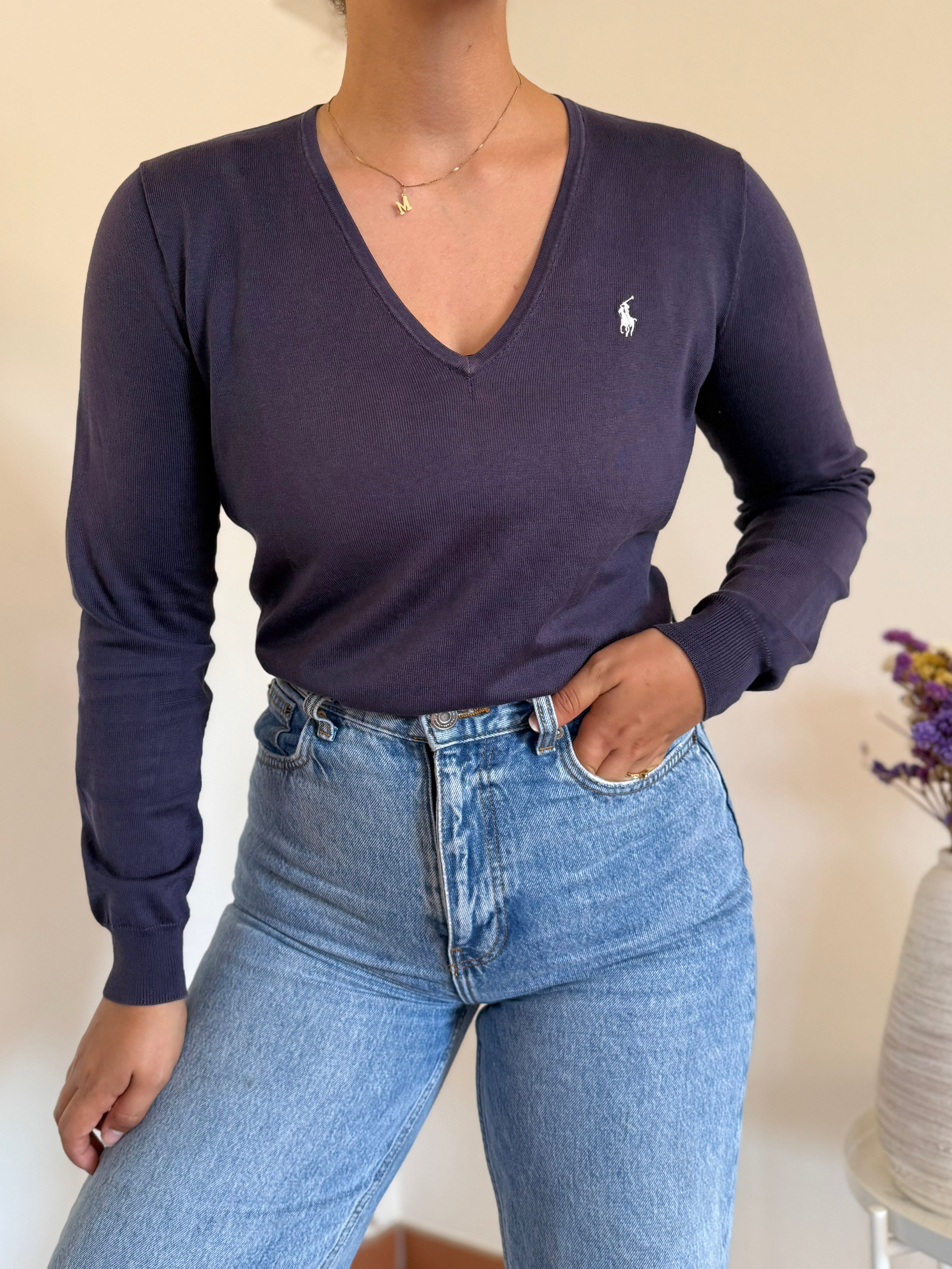 Ralph Lauren V-Neck Knit Sweater