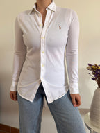 Ralph Lauren Shirt Plain White 100% Cotton