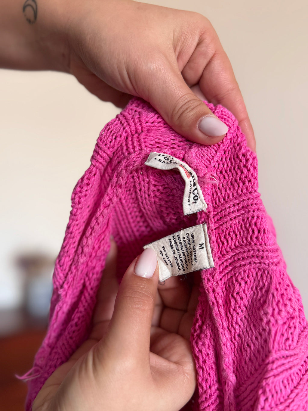 Ralph Lauren Cable Knit Cardigan 100% Cotton