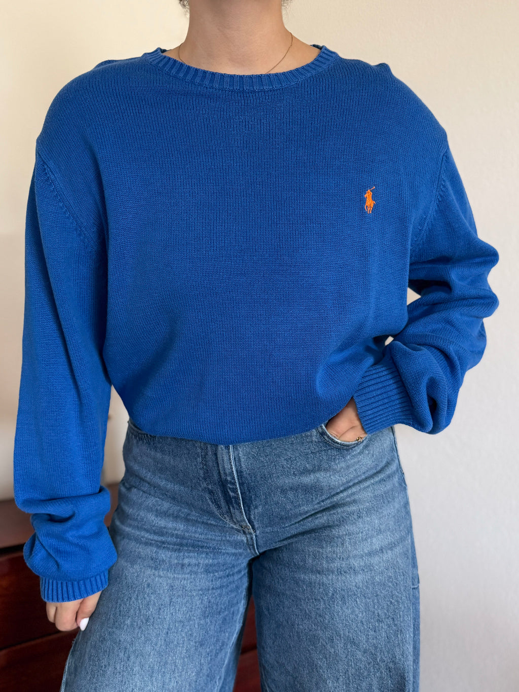 Polo Ralph Lauren Round Neck Sweater 100% Cotton