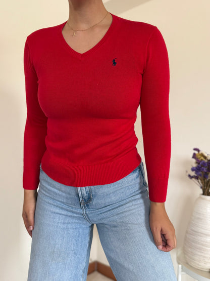 Ralph Lauren V-Neck Knit Sweater