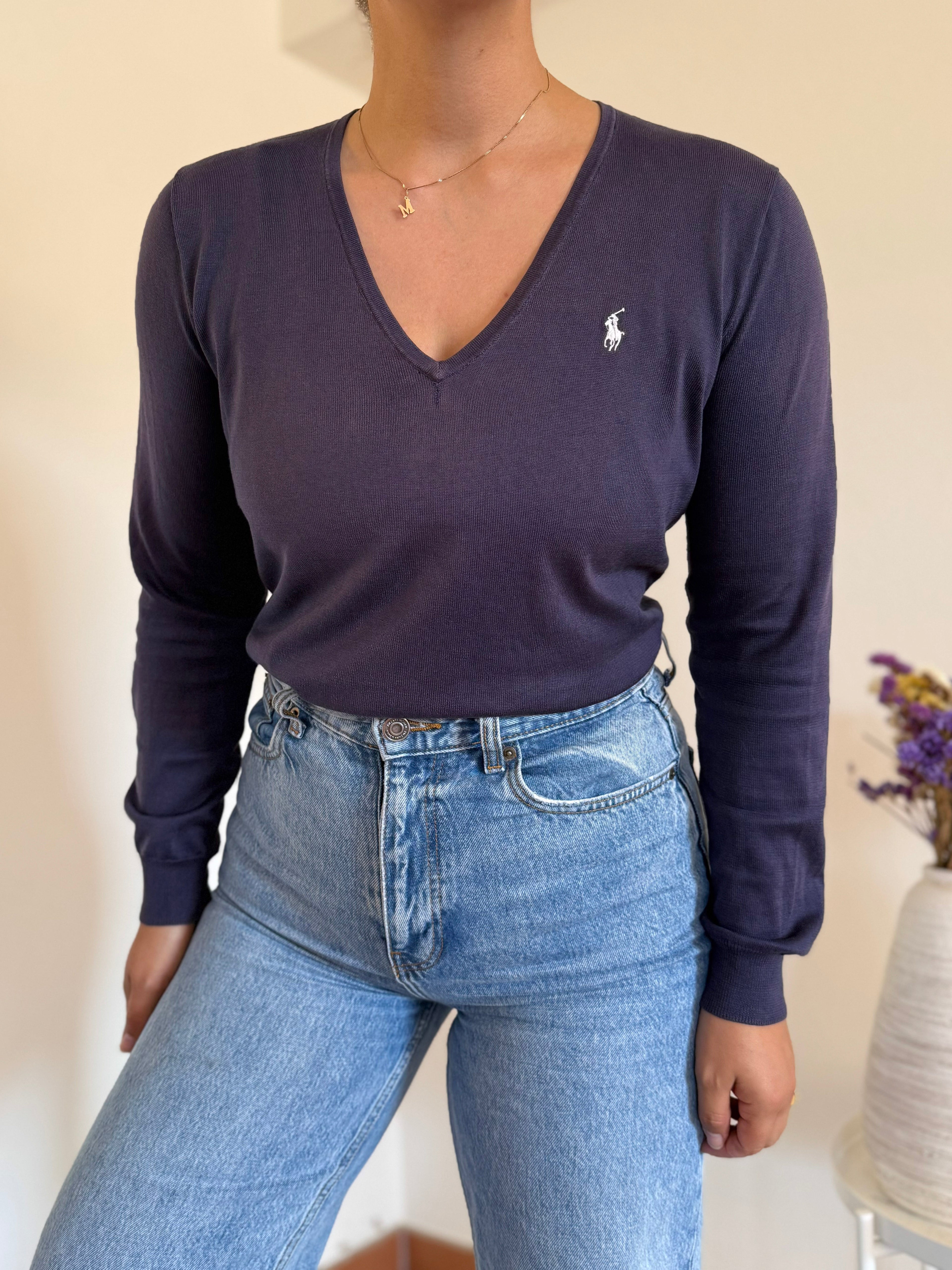 Ralph Lauren V-Neck Knit Sweater