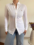 Ralph Lauren Shirt Plain White 100% Cotton