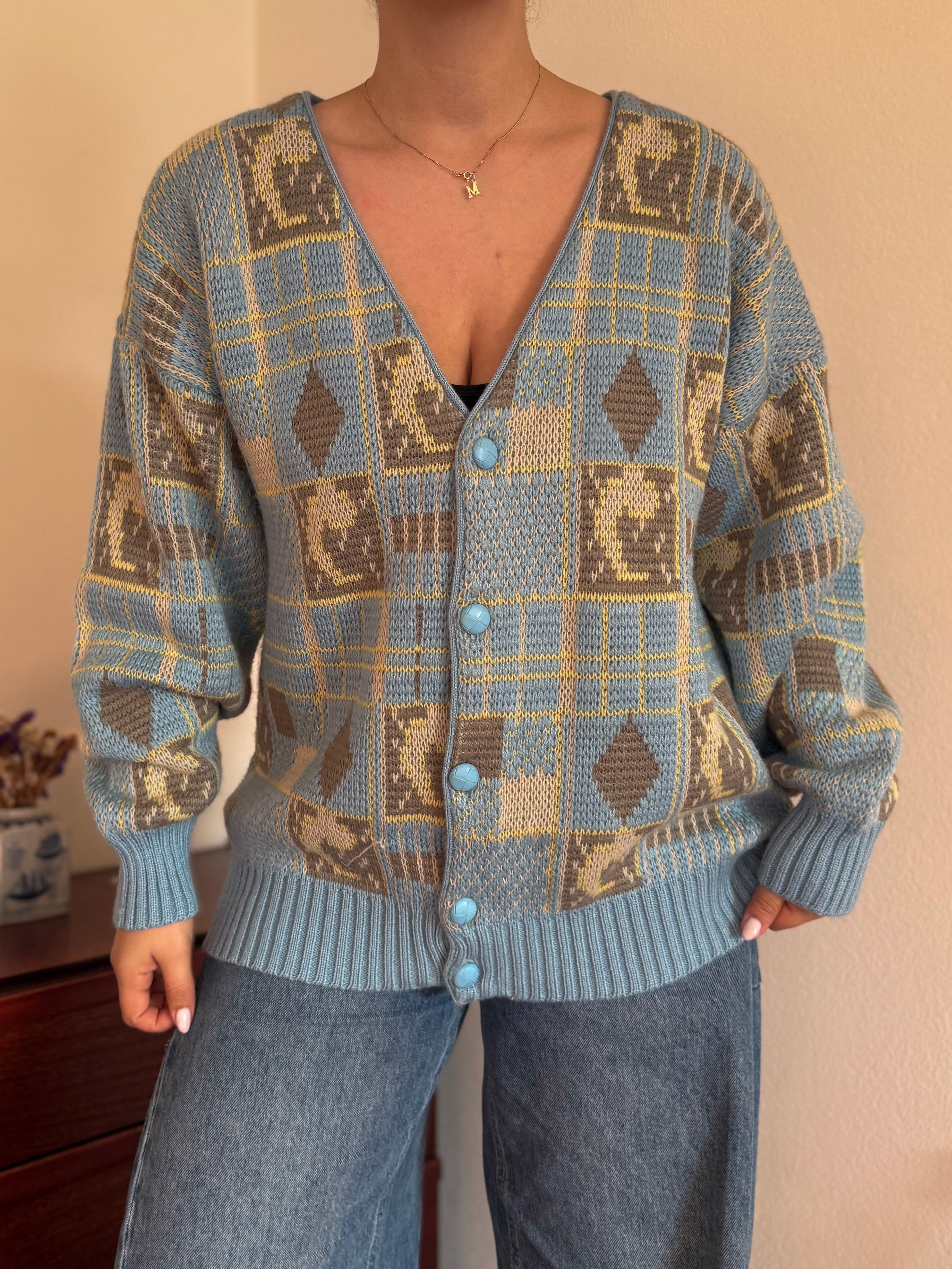 Vintage Cardigan 50% Lã