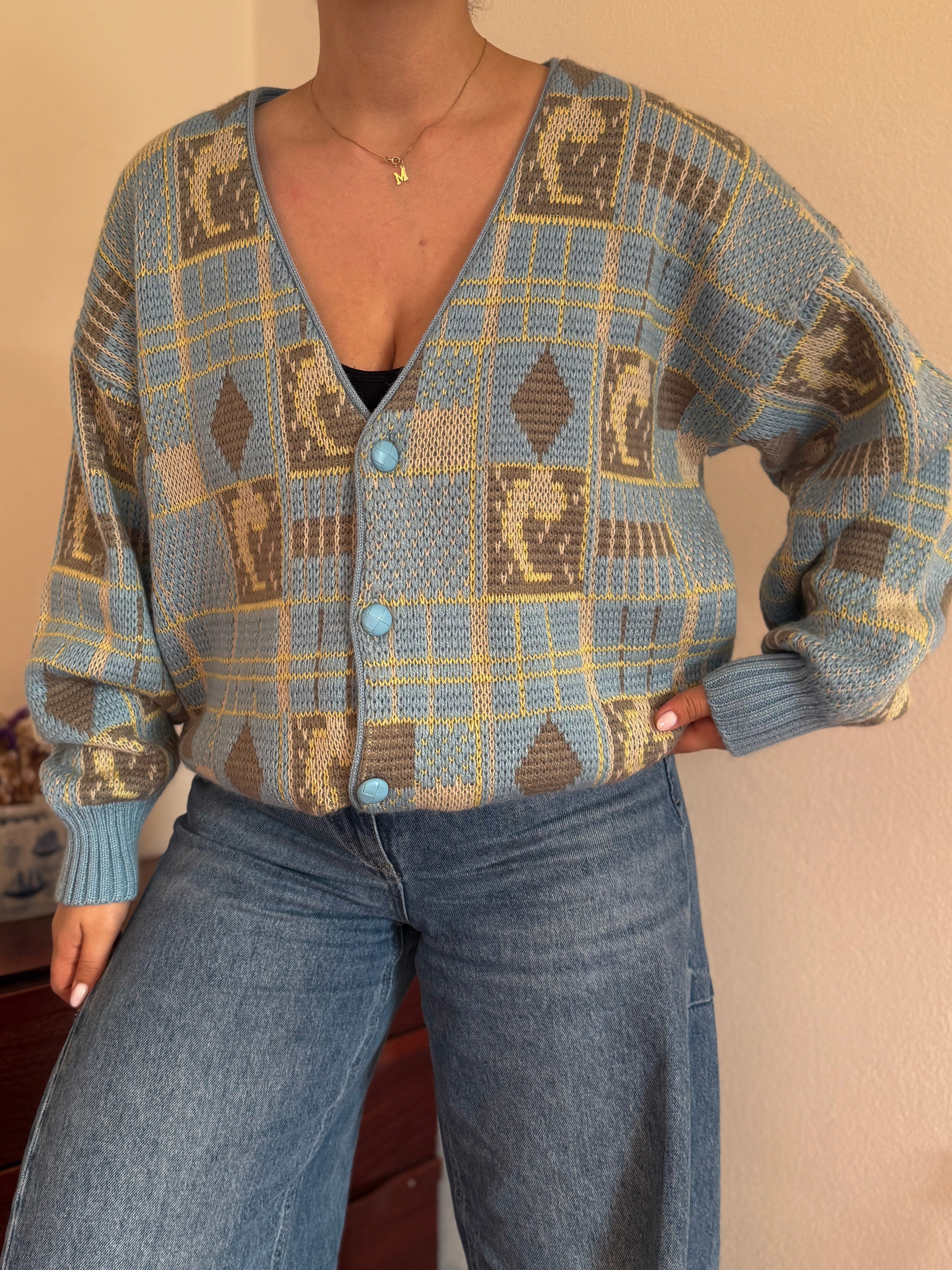Vintage Cardigan 50% Lã