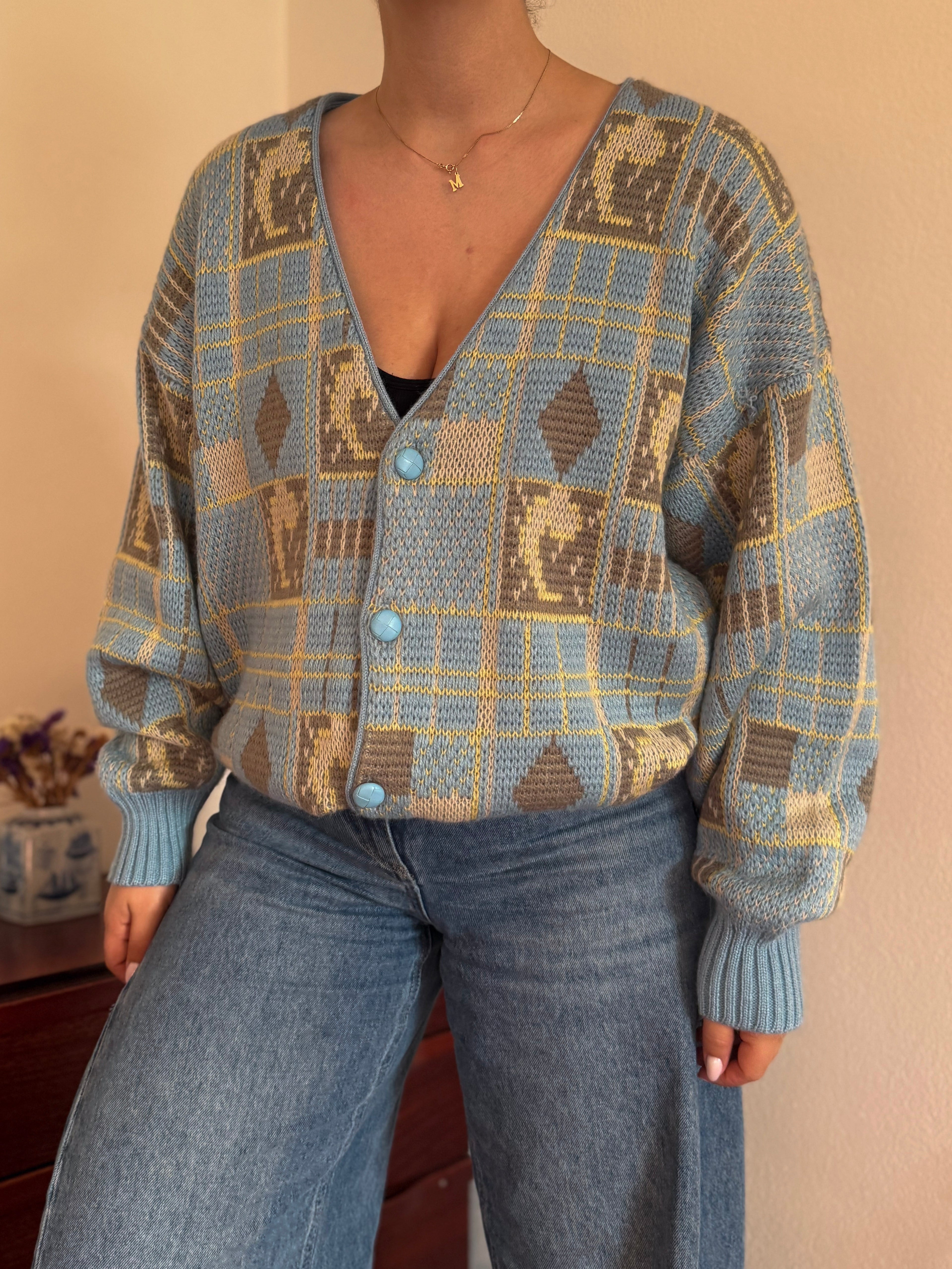 Vintage Cardigan 50% Lã