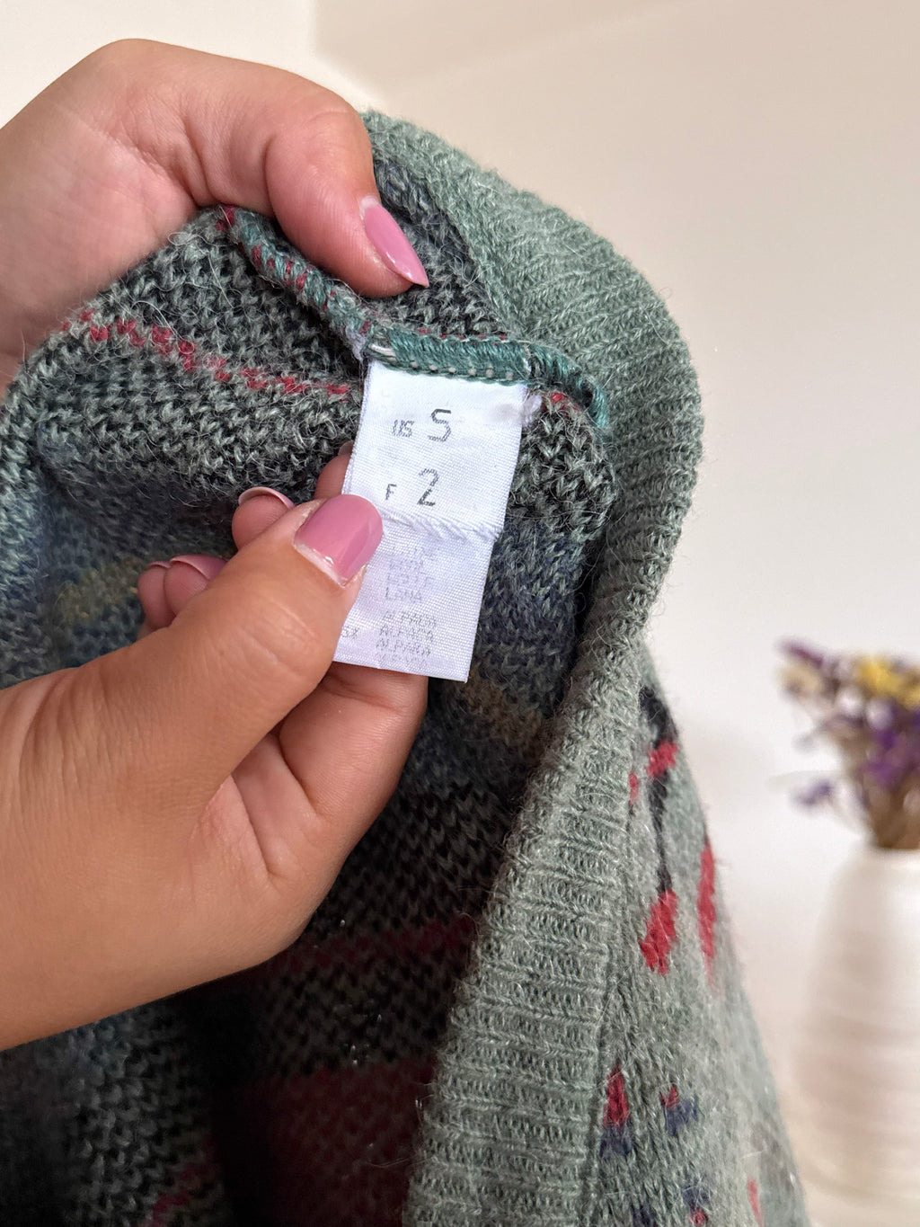 Vintage Sweater 85% Lã 25% Alpaca