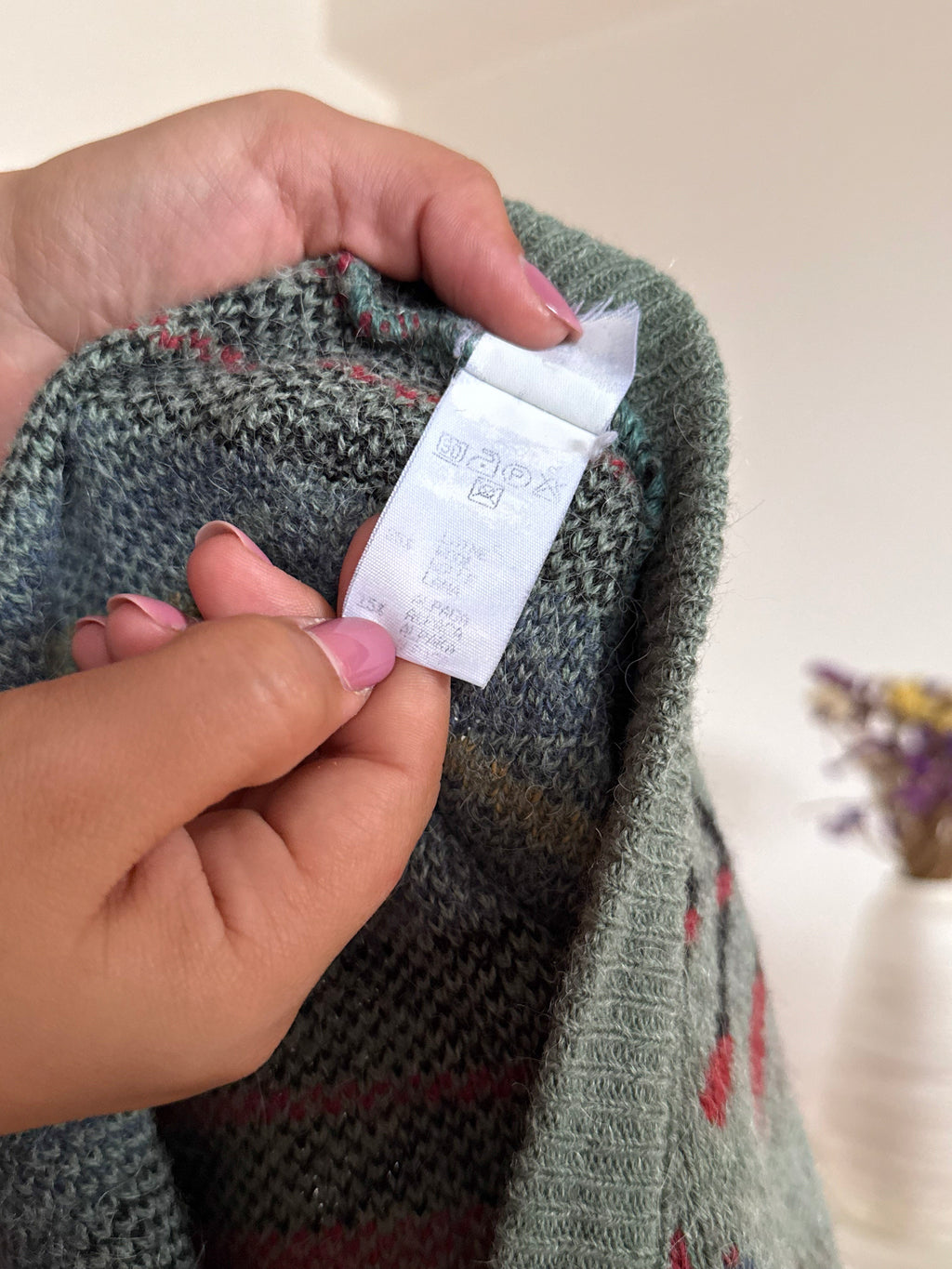 Vintage Sweater 85% Lã 25% Alpaca