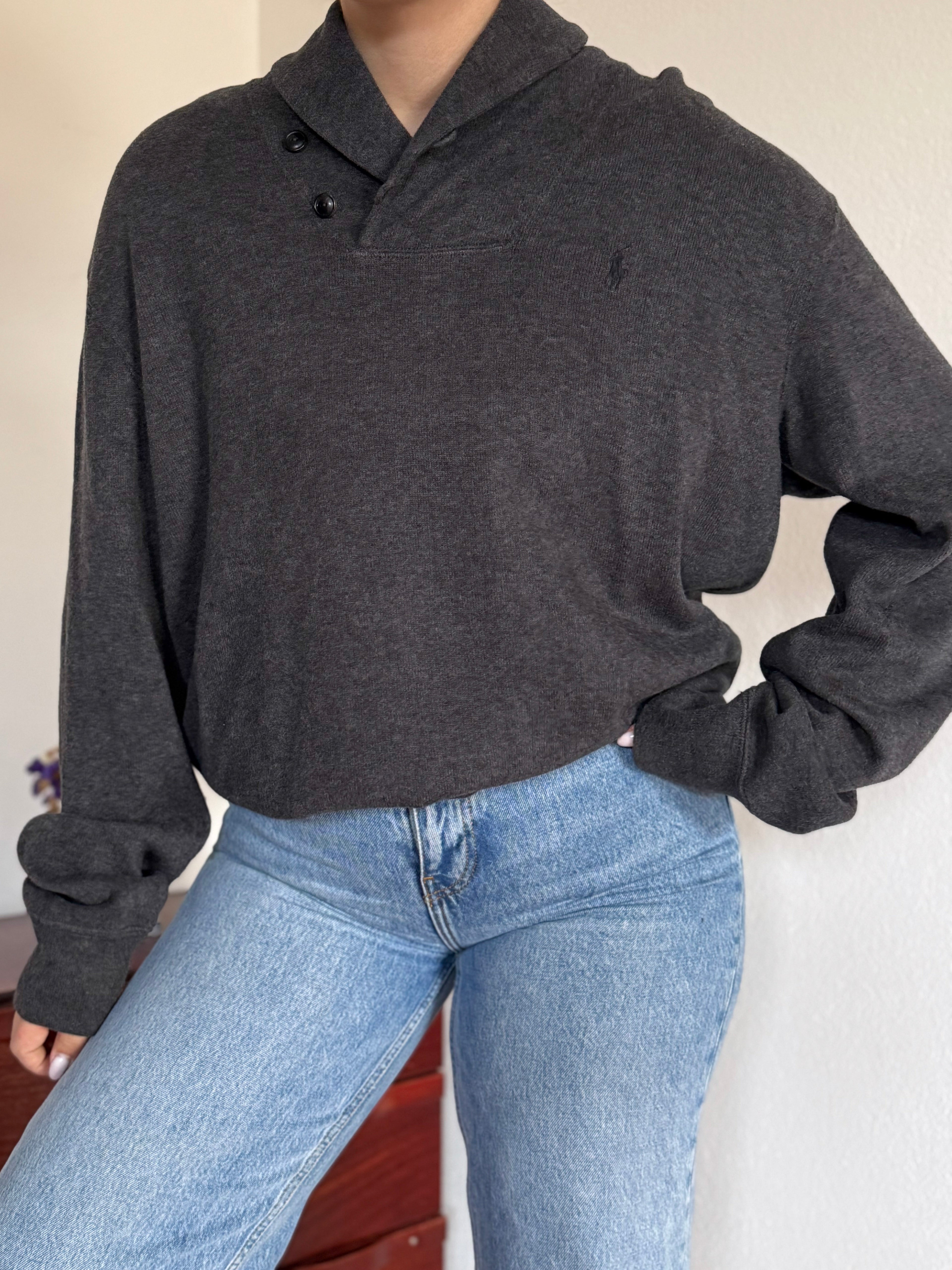 Ralph Lauren V-Neck Knit Jumper 100% Cotton