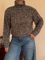 Vintage High Neck Sweater 100% Acrylic