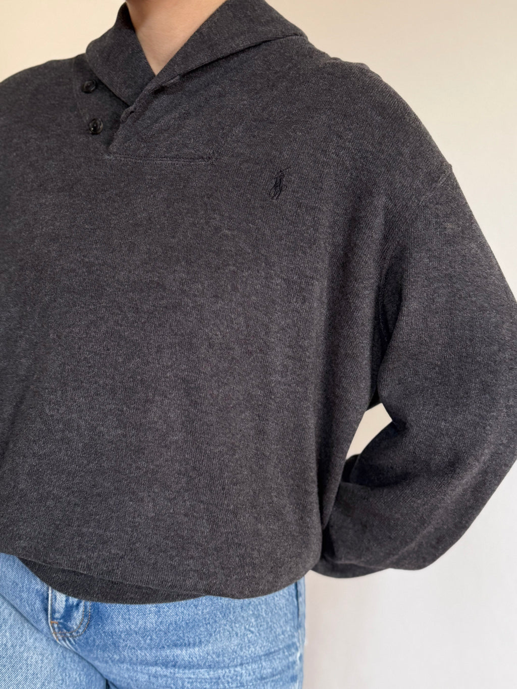 Ralph Lauren V-Neck Knit Jumper 100% Cotton