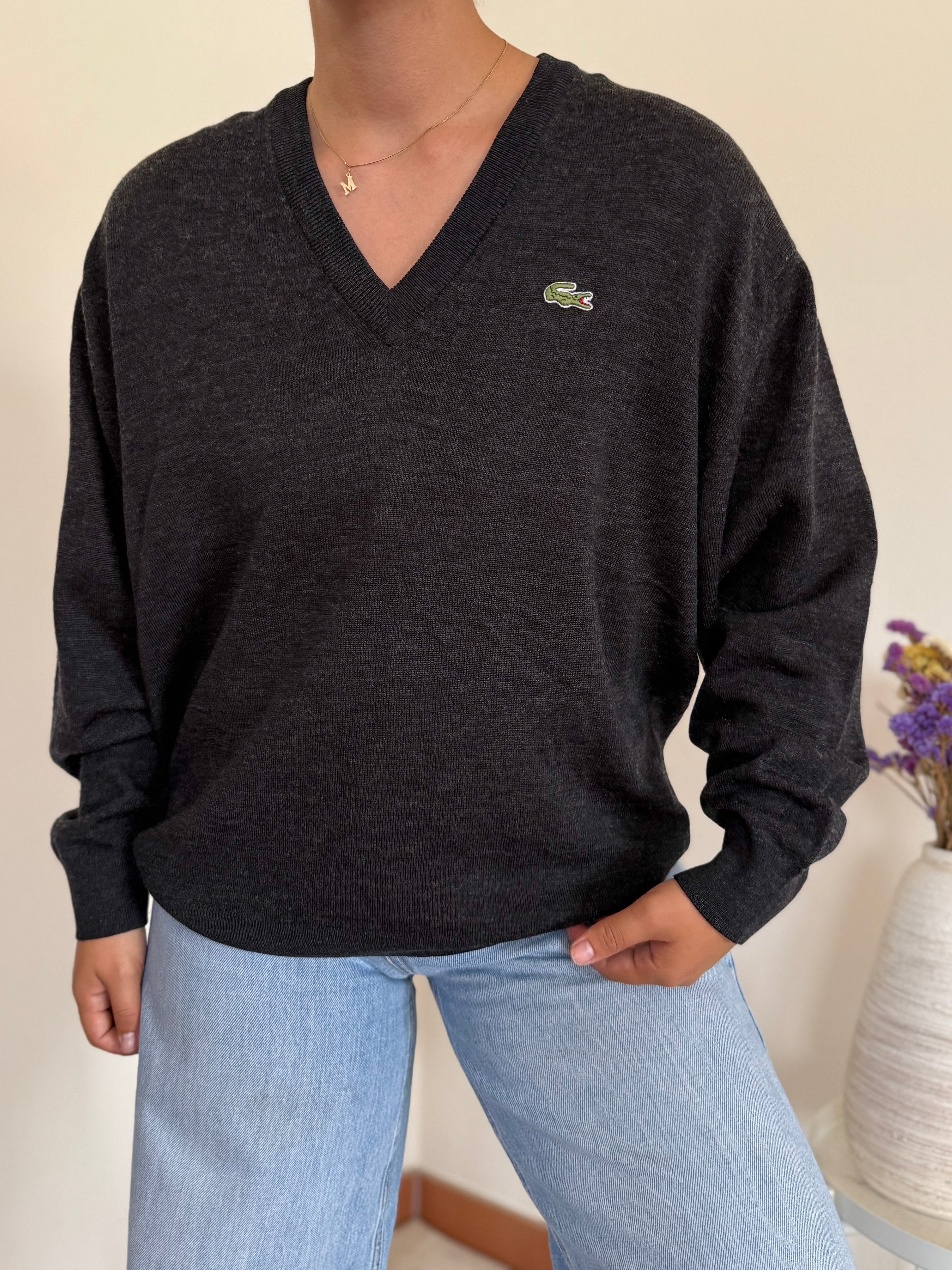 Lacoste V-Neck Sweater 50% Lã