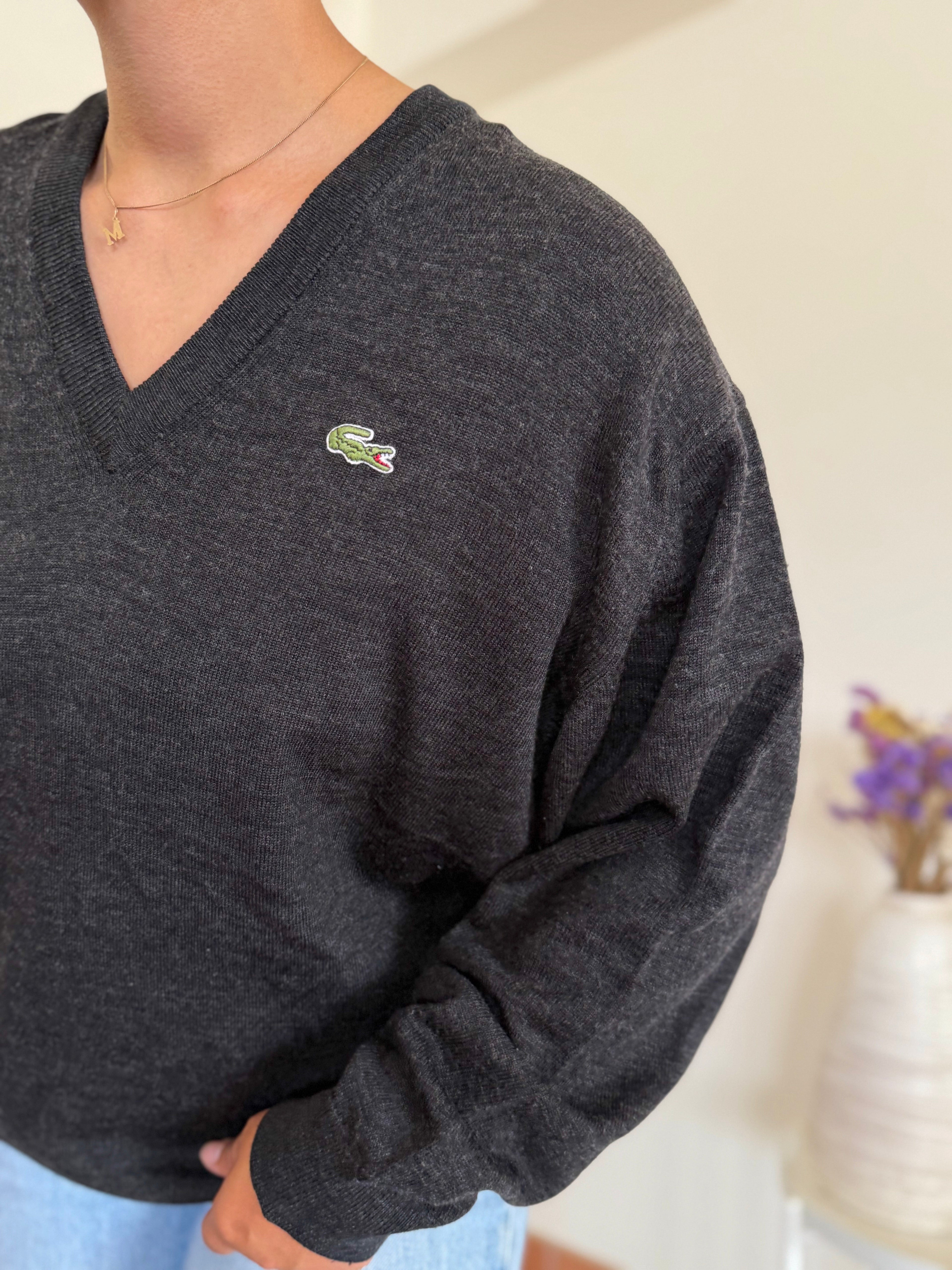 Lacoste V-Neck Sweater 50% Lã