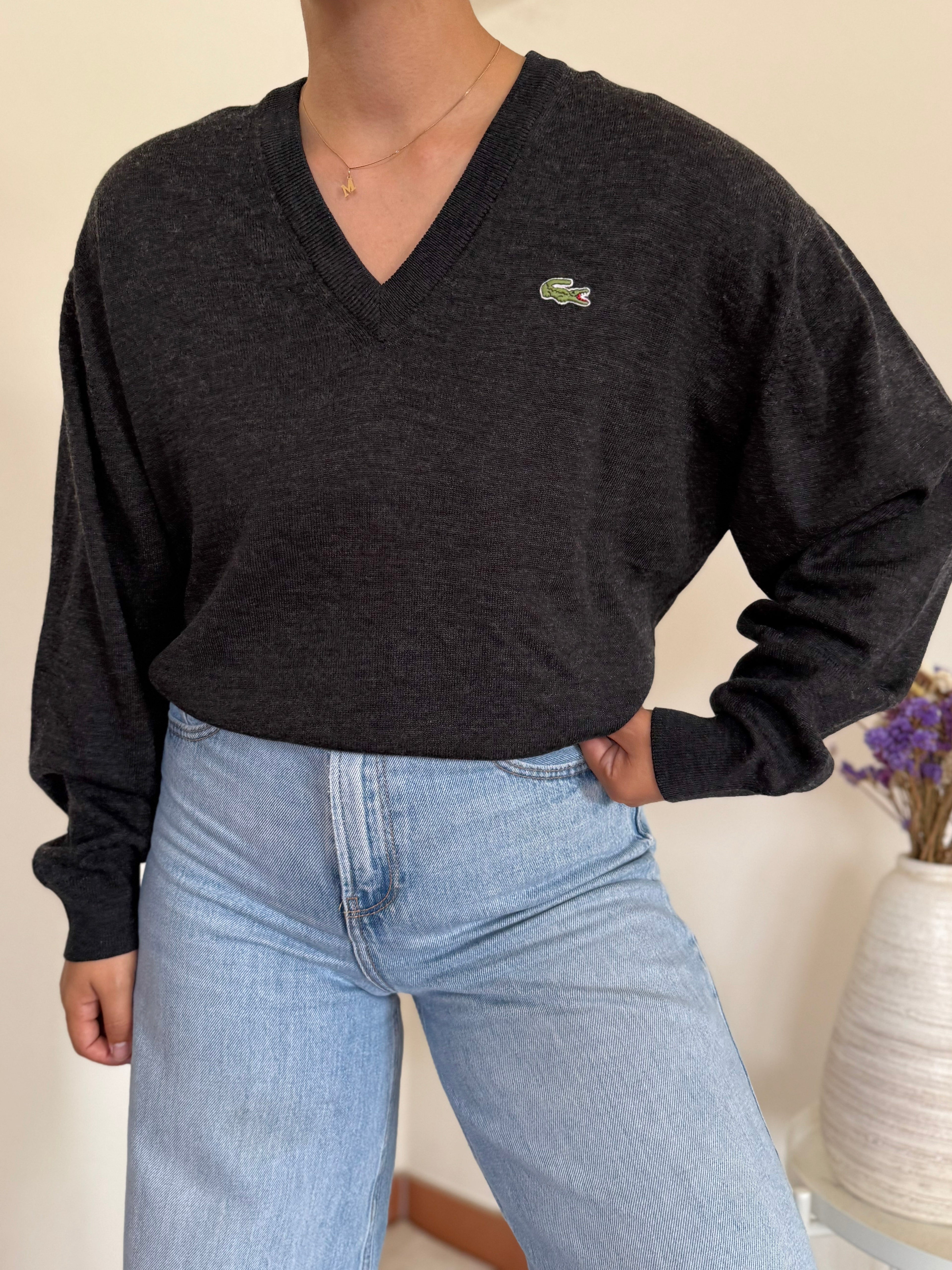 Lacoste V-Neck Sweater 50% Lã