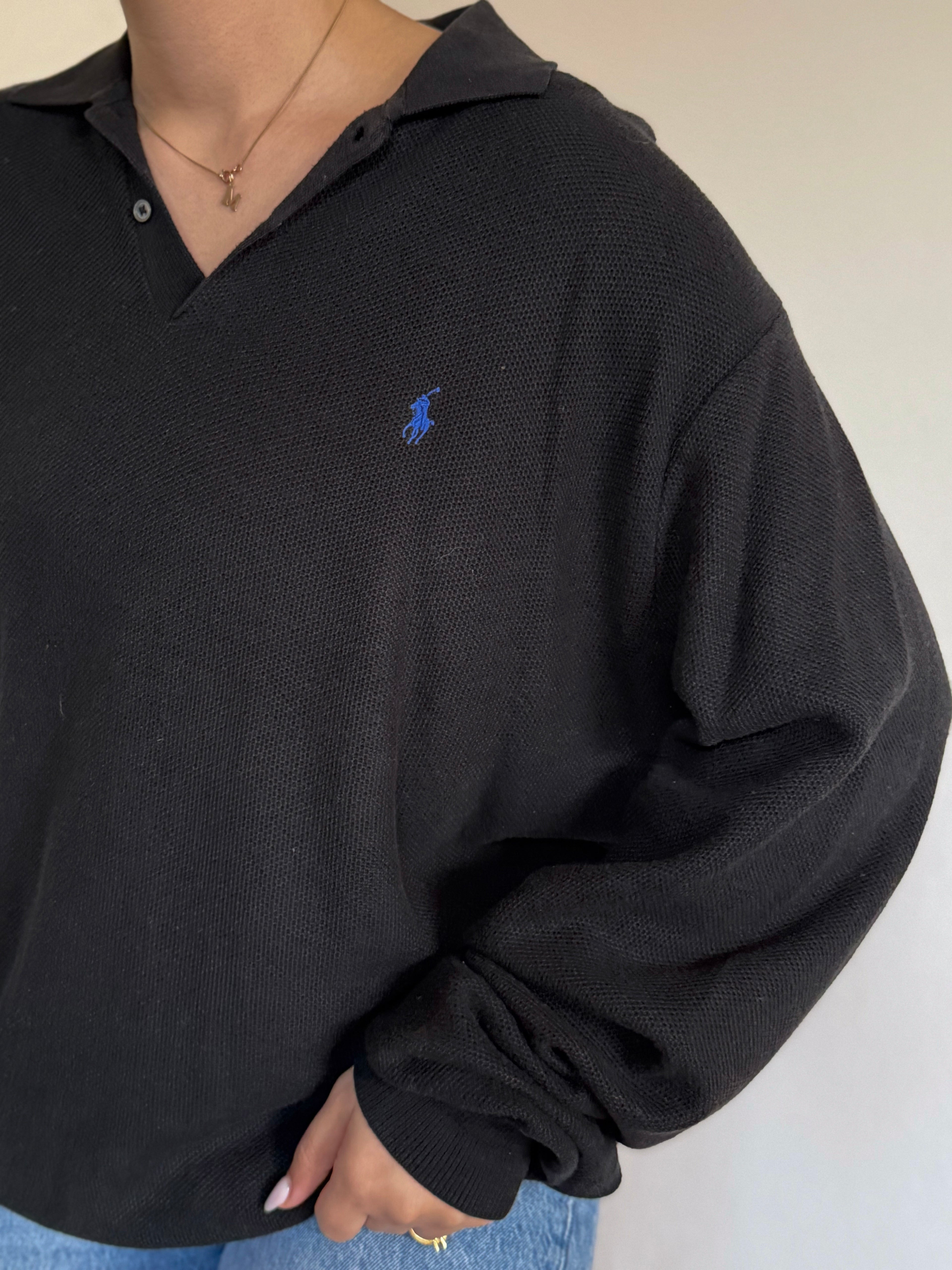 Ralph Lauren V-Neck Knit Jumper 100% Cotton