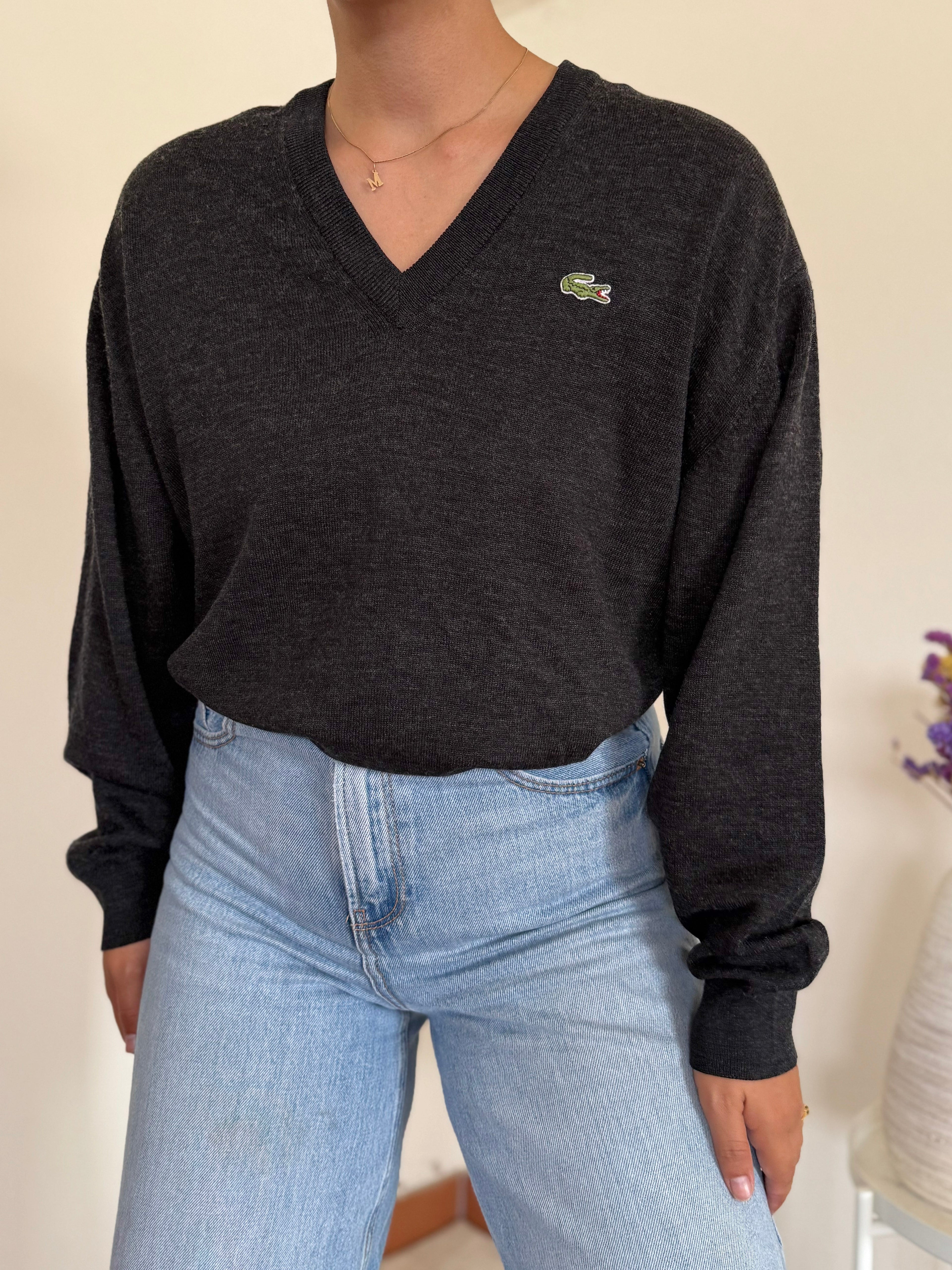 Lacoste V-Neck Sweater 50% Lã