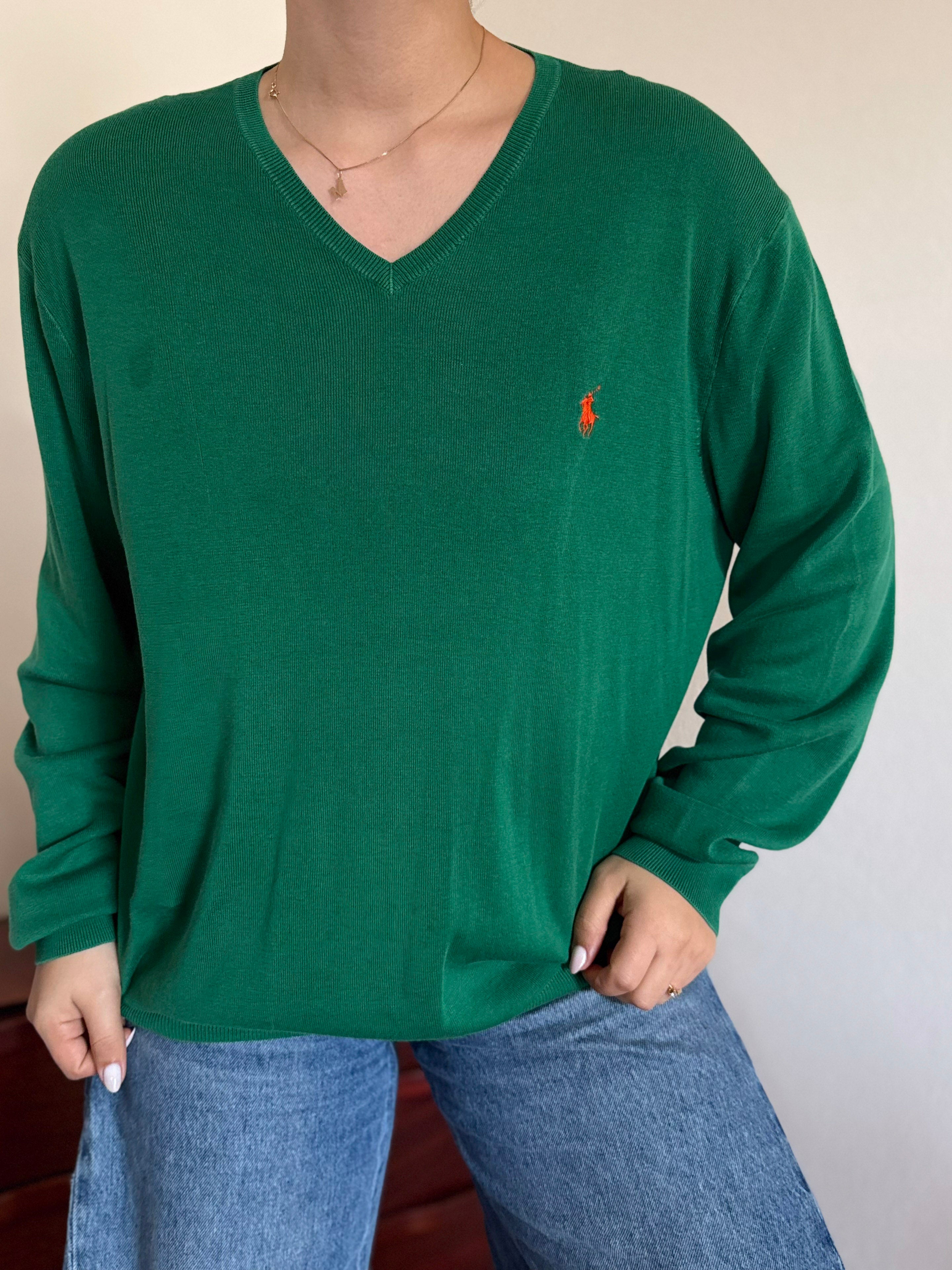 Polo Ralph Lauren V-Neck Sweater 100% Cotton
