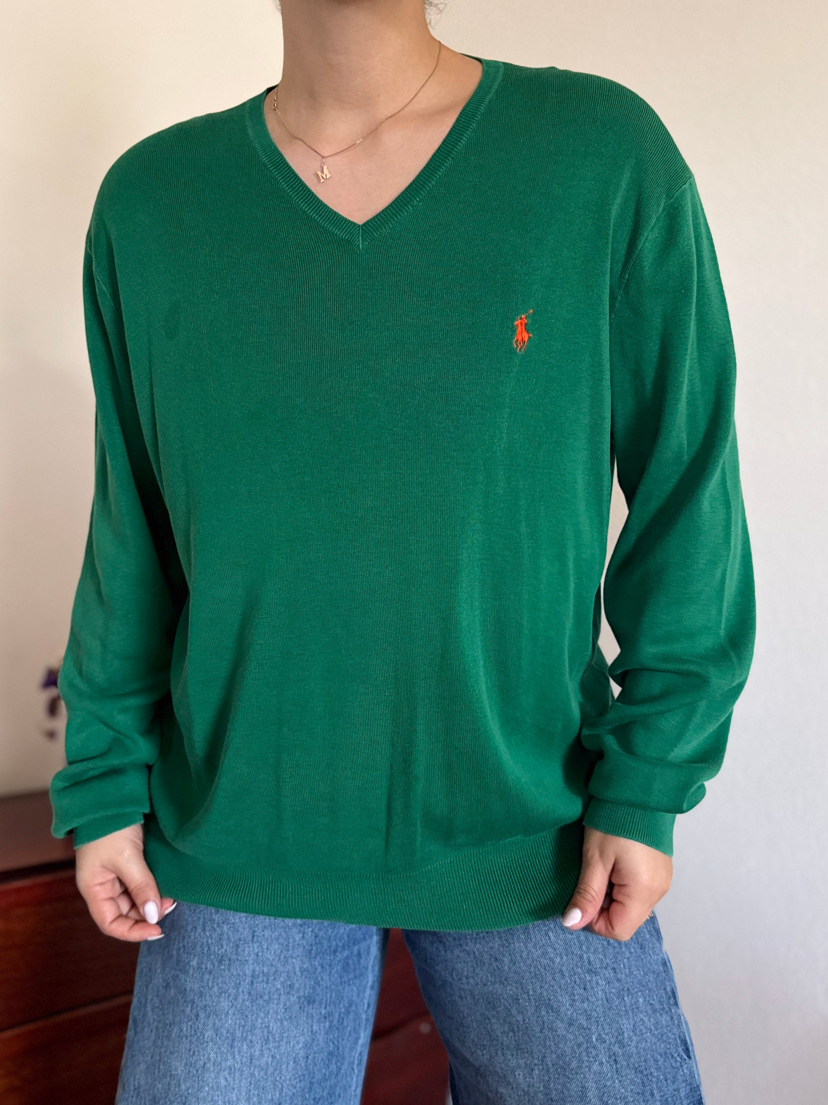 Polo Ralph Lauren V-Neck Sweater 100% Cotton