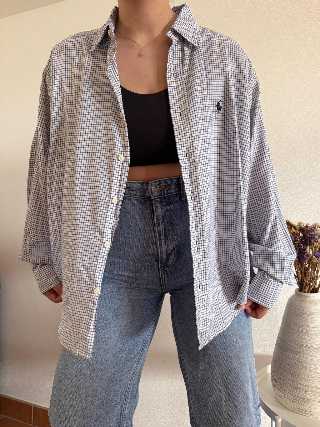 Polo Ralph Lauren Shirt Plaid 100% Cotton