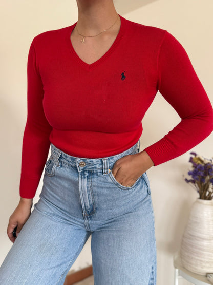 Ralph Lauren V-Neck Knit Sweater