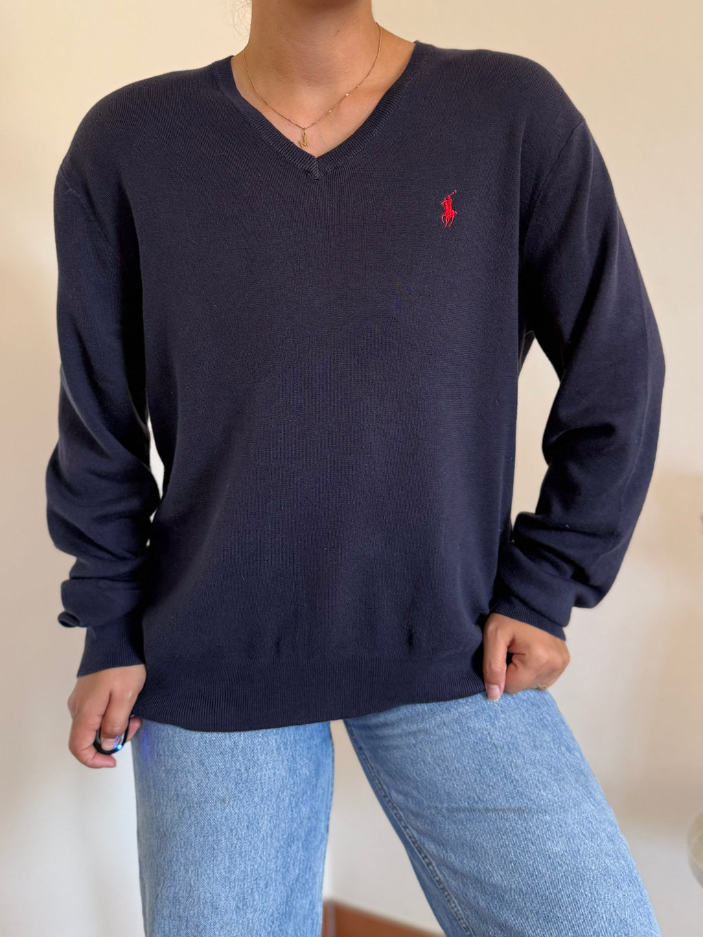 Ralph Lauren V-Neck Knit Sweater