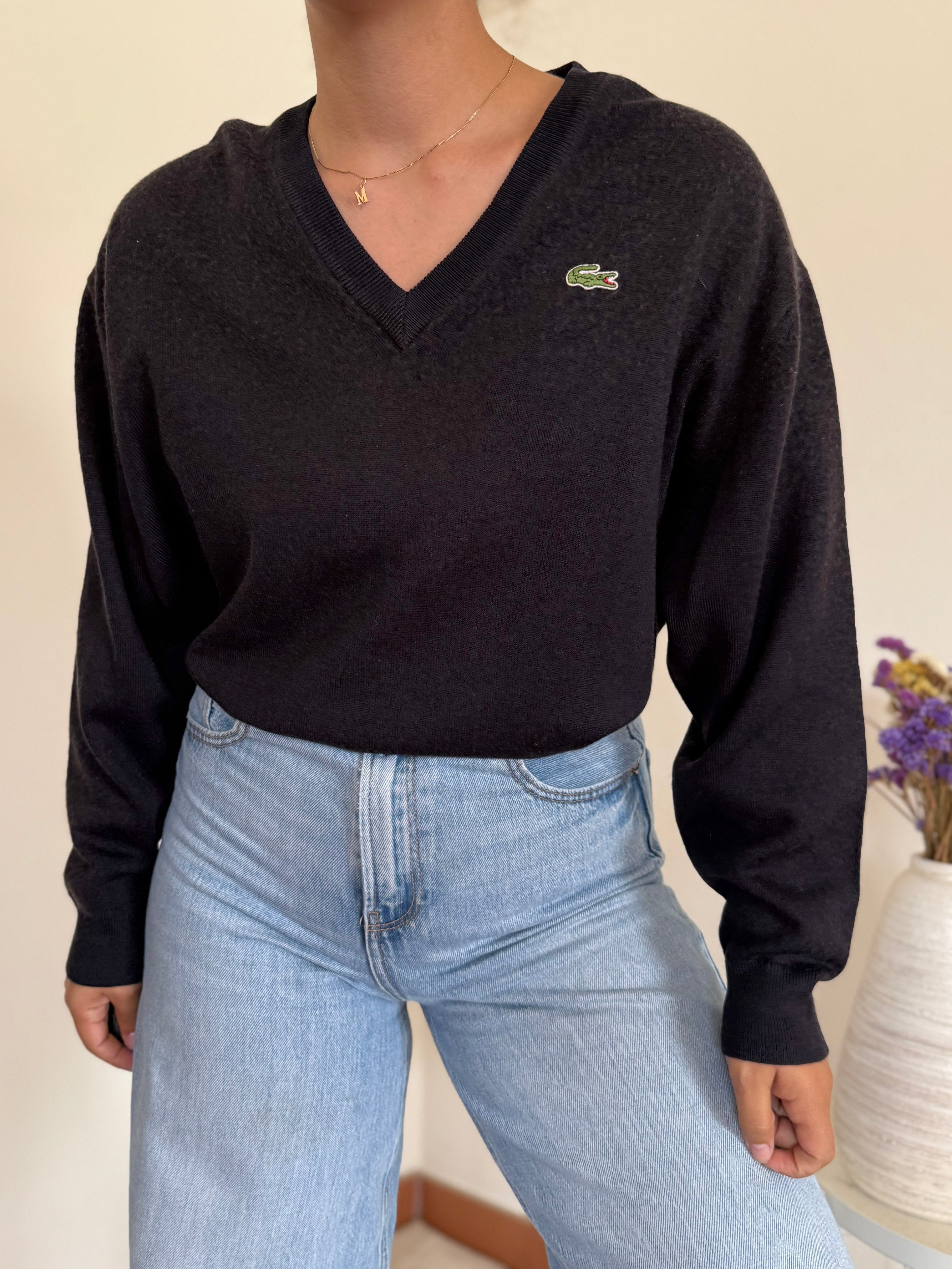 Lacoste V-Neck Sweater 50% Lã