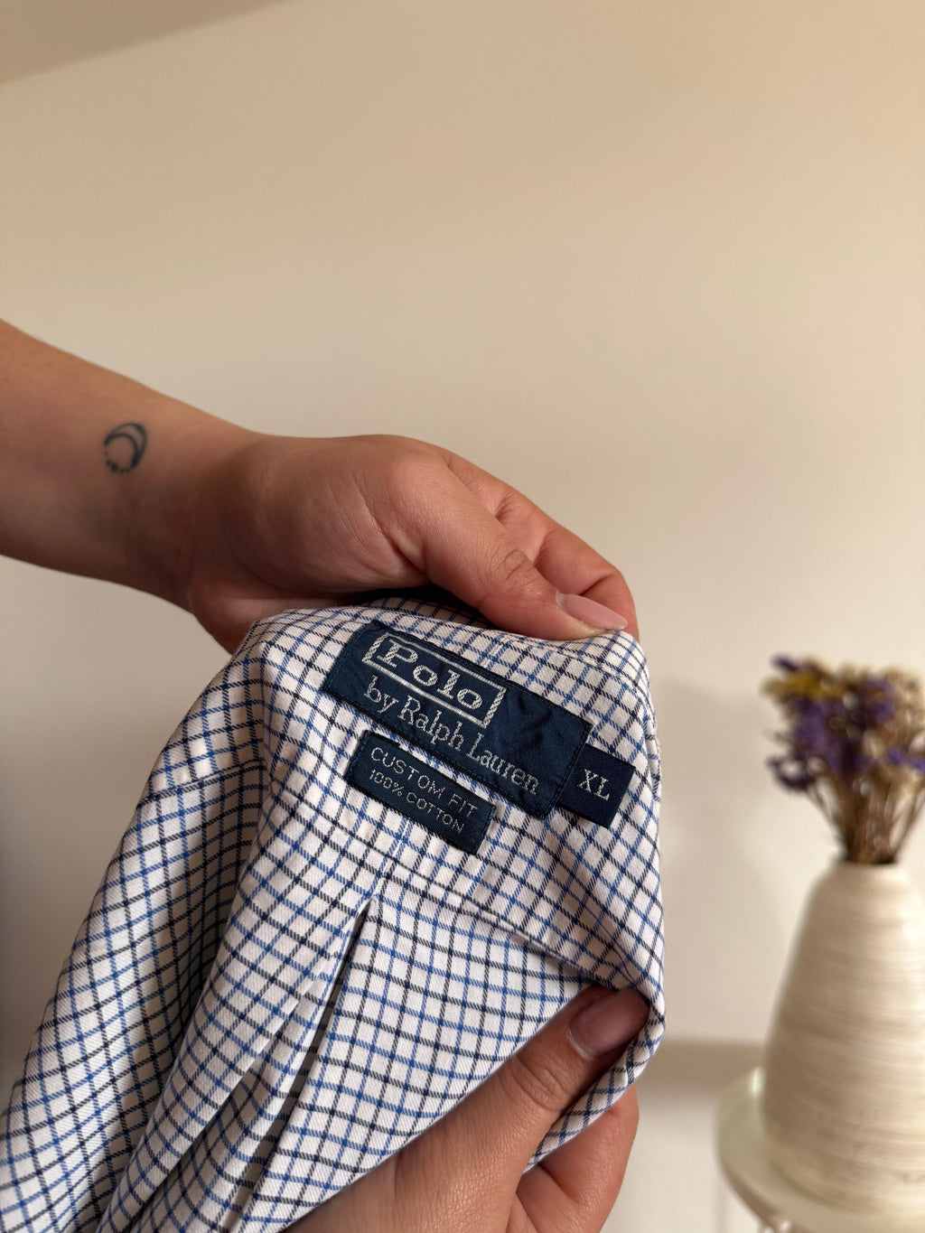 Polo Ralph Lauren Shirt Plaid 100% Cotton