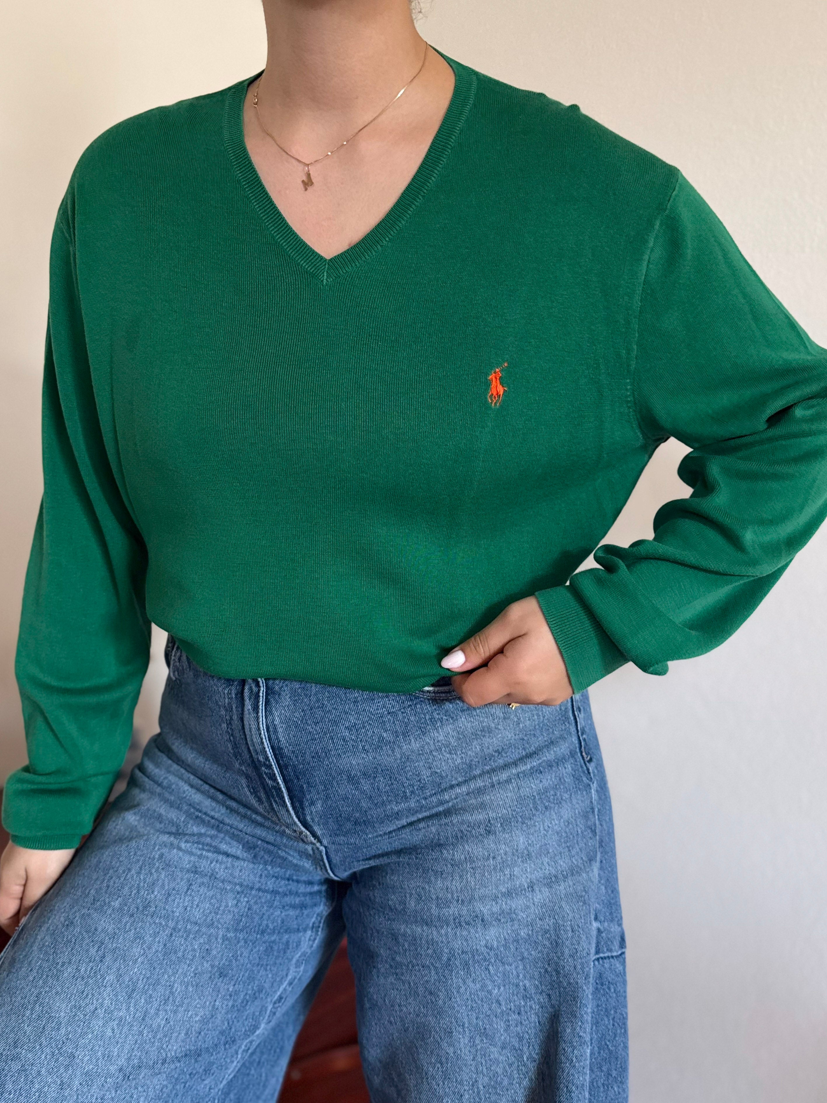 Polo Ralph Lauren V-Neck Sweater 100% Cotton