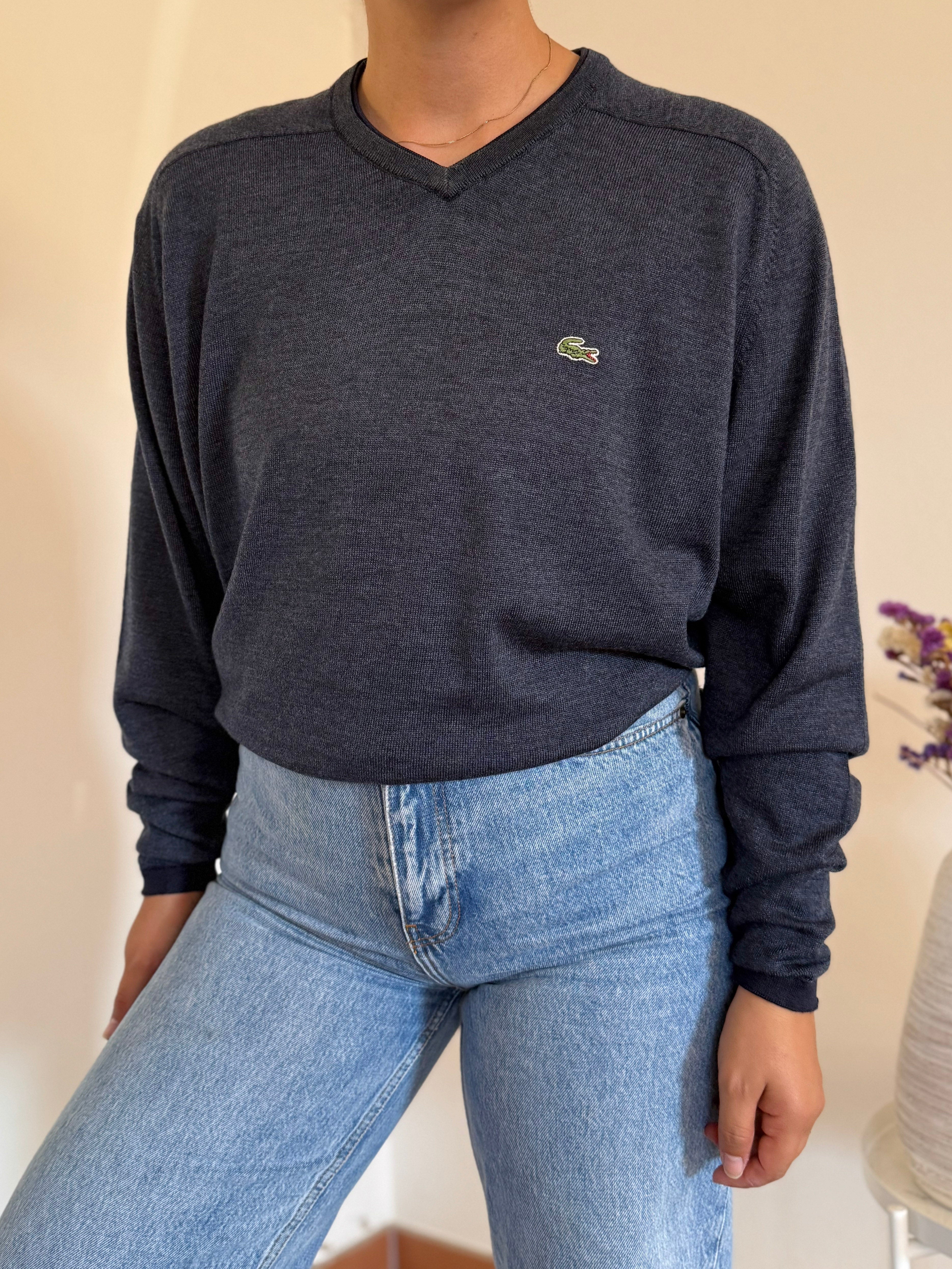 Lacoste V-Neck Sweater 100% Lã