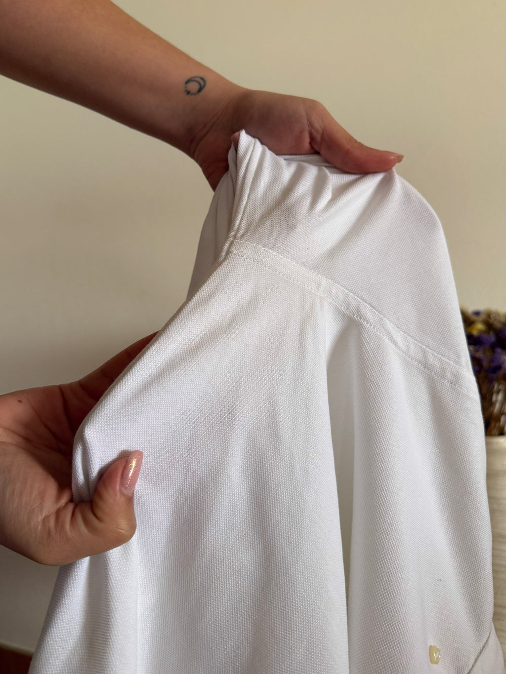 Ralph Lauren Shirt Plain White 100% Cotton