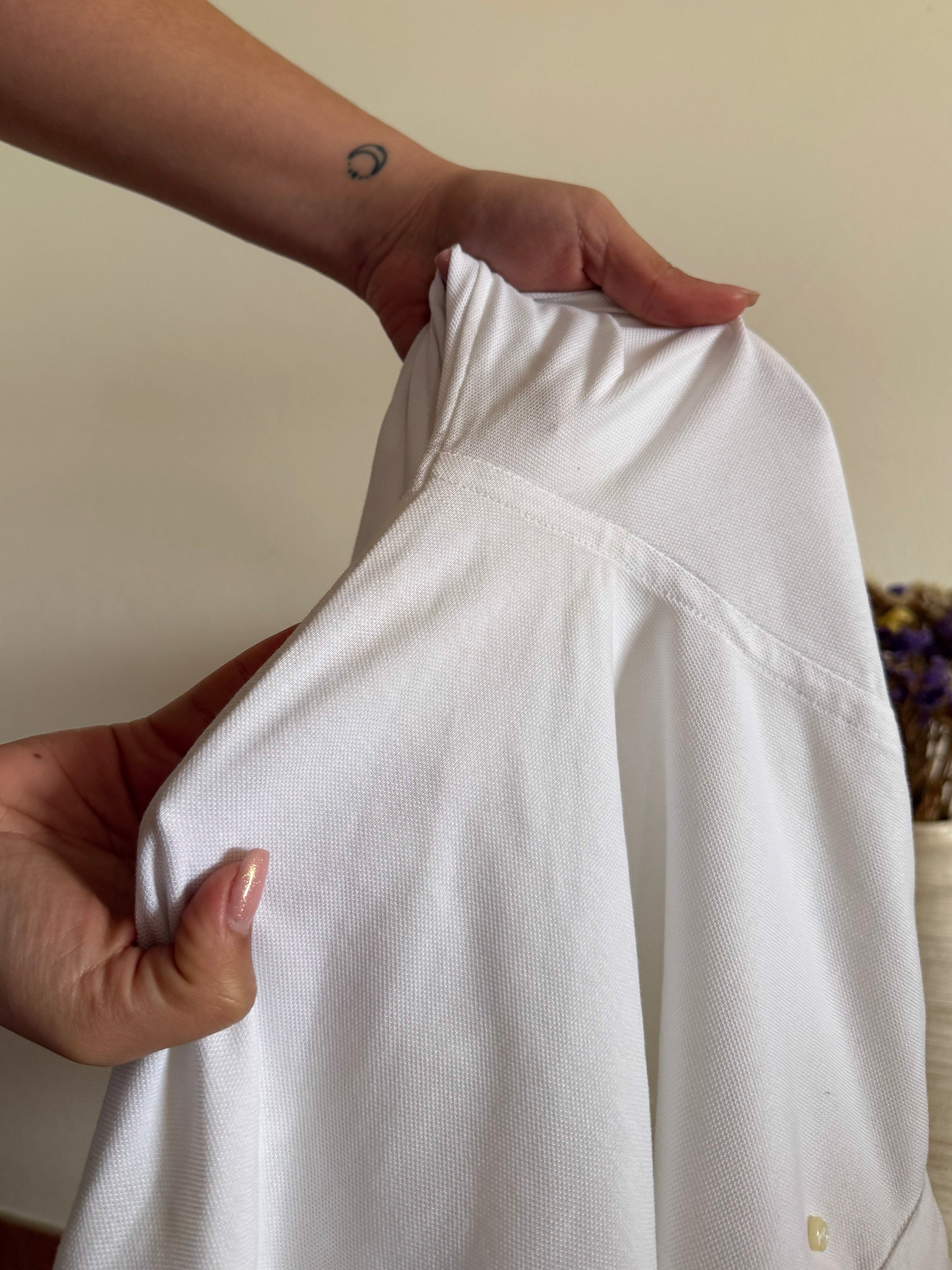 Ralph Lauren Shirt Plain White 100% Cotton