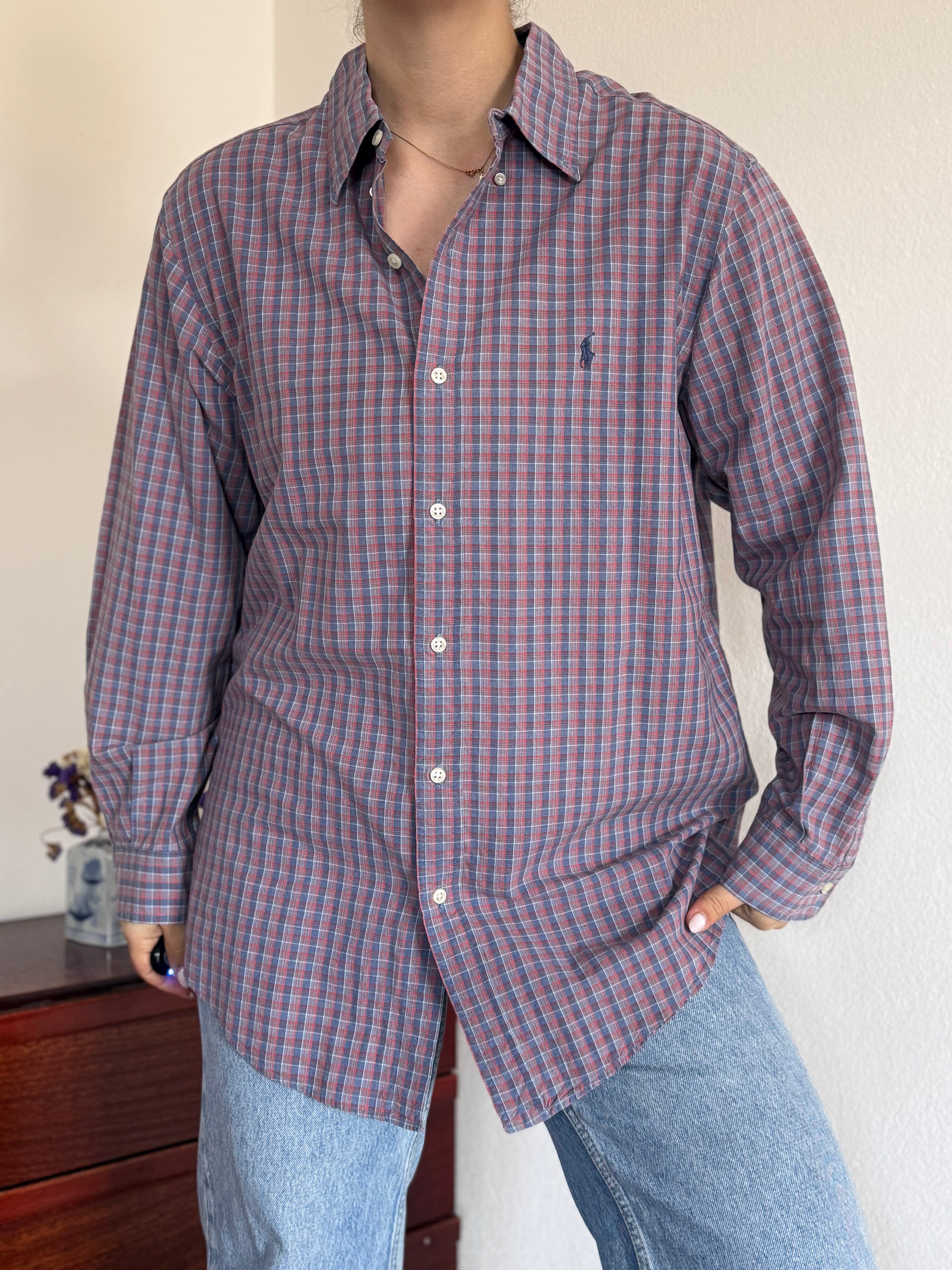 Polo Ralph Lauren Shirt Plaid Multicolor 100% Cotton