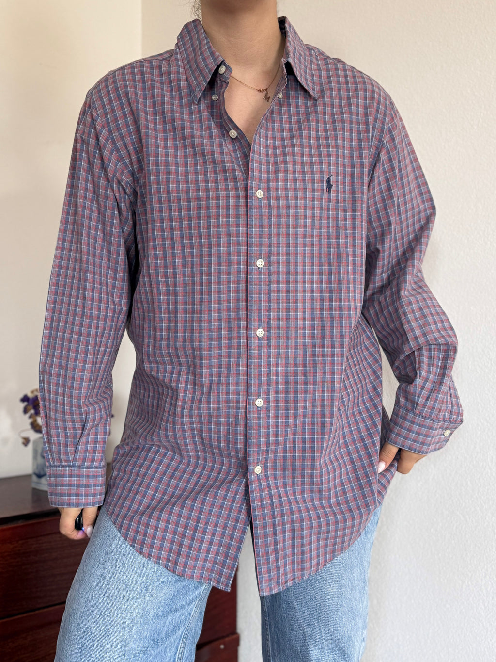 Polo Ralph Lauren Shirt Plaid Multicolor 100% Cotton