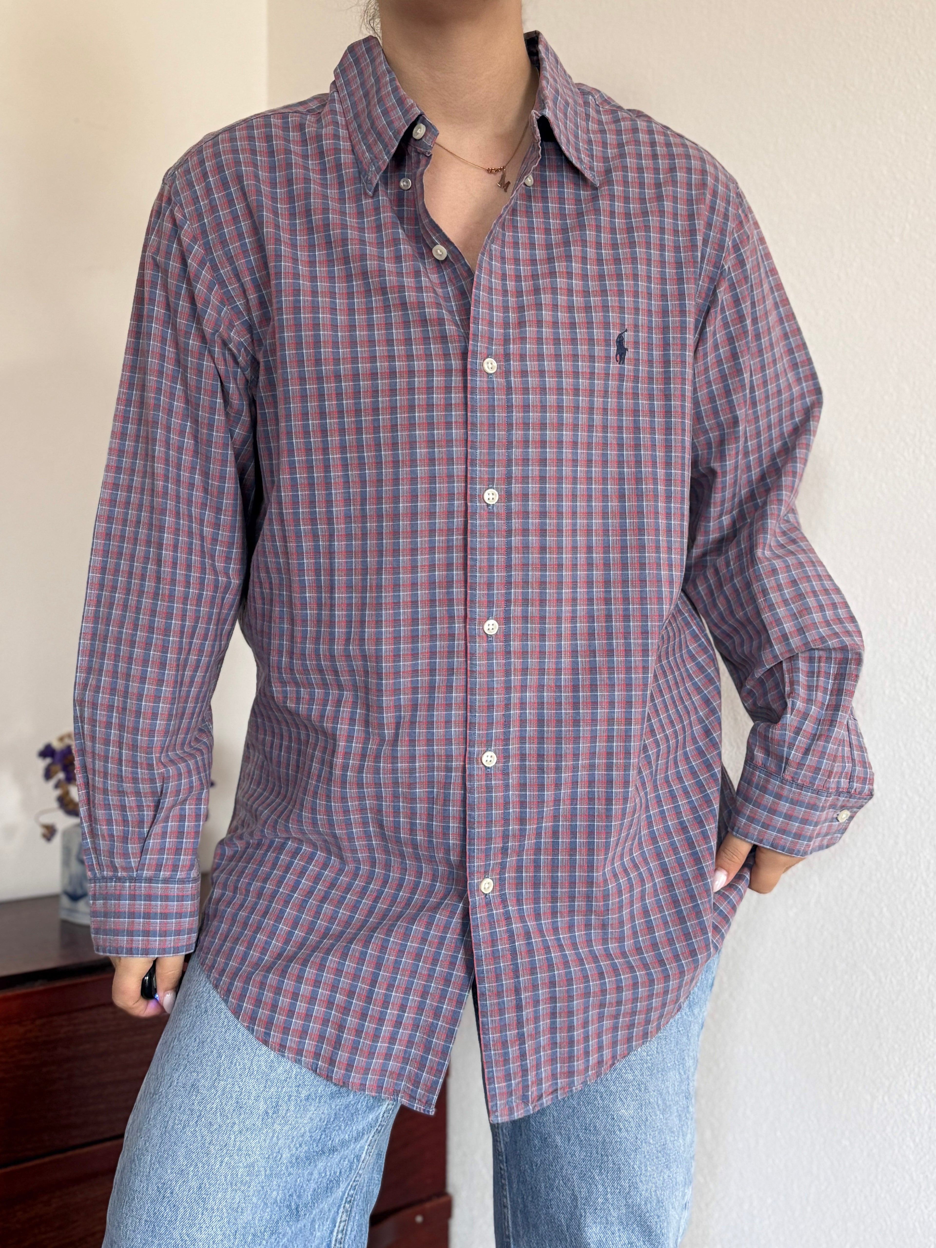 Polo Ralph Lauren Shirt Plaid Multicolor 100% Cotton