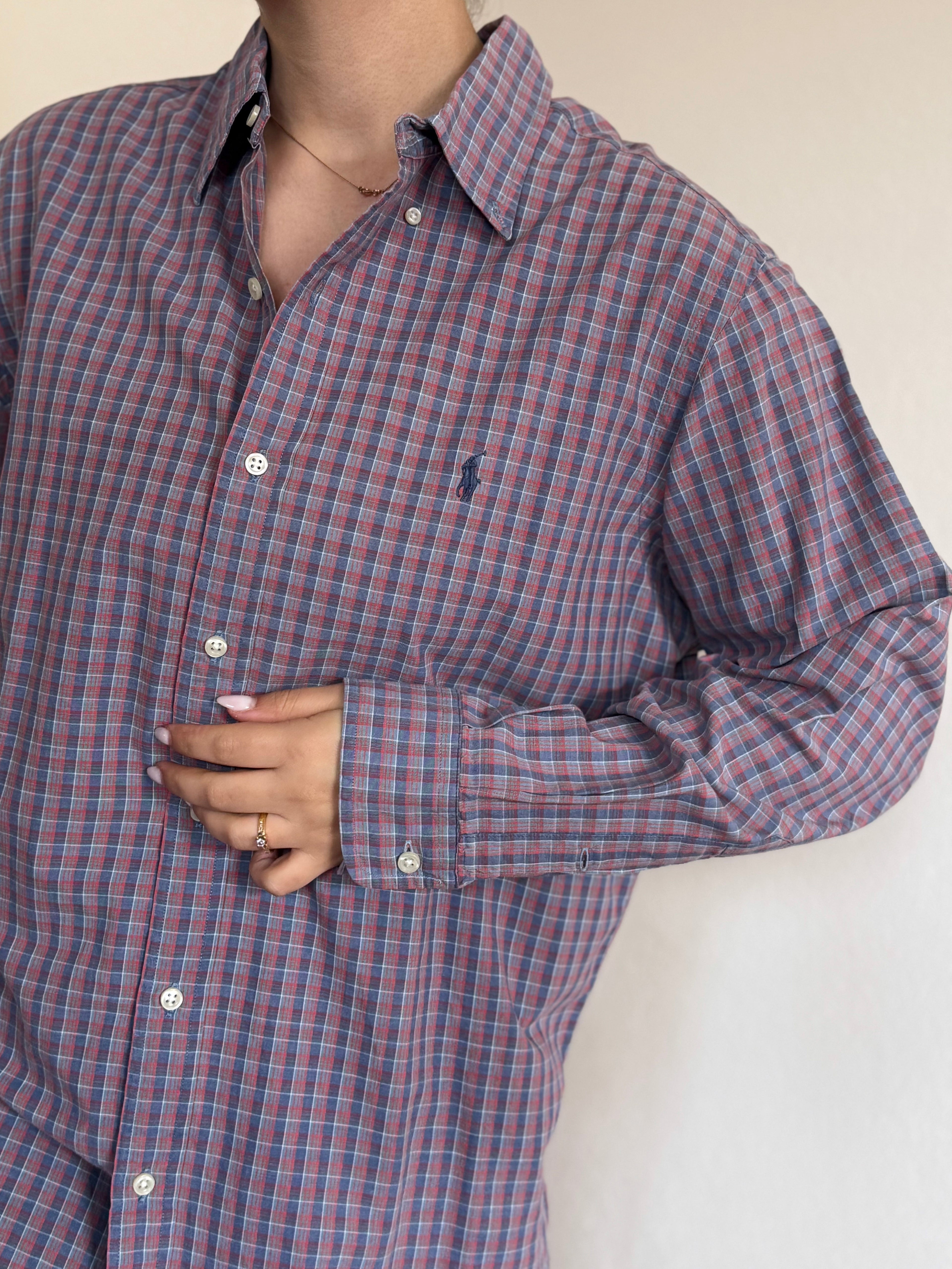 Polo Ralph Lauren Shirt Plaid Multicolor 100% Cotton