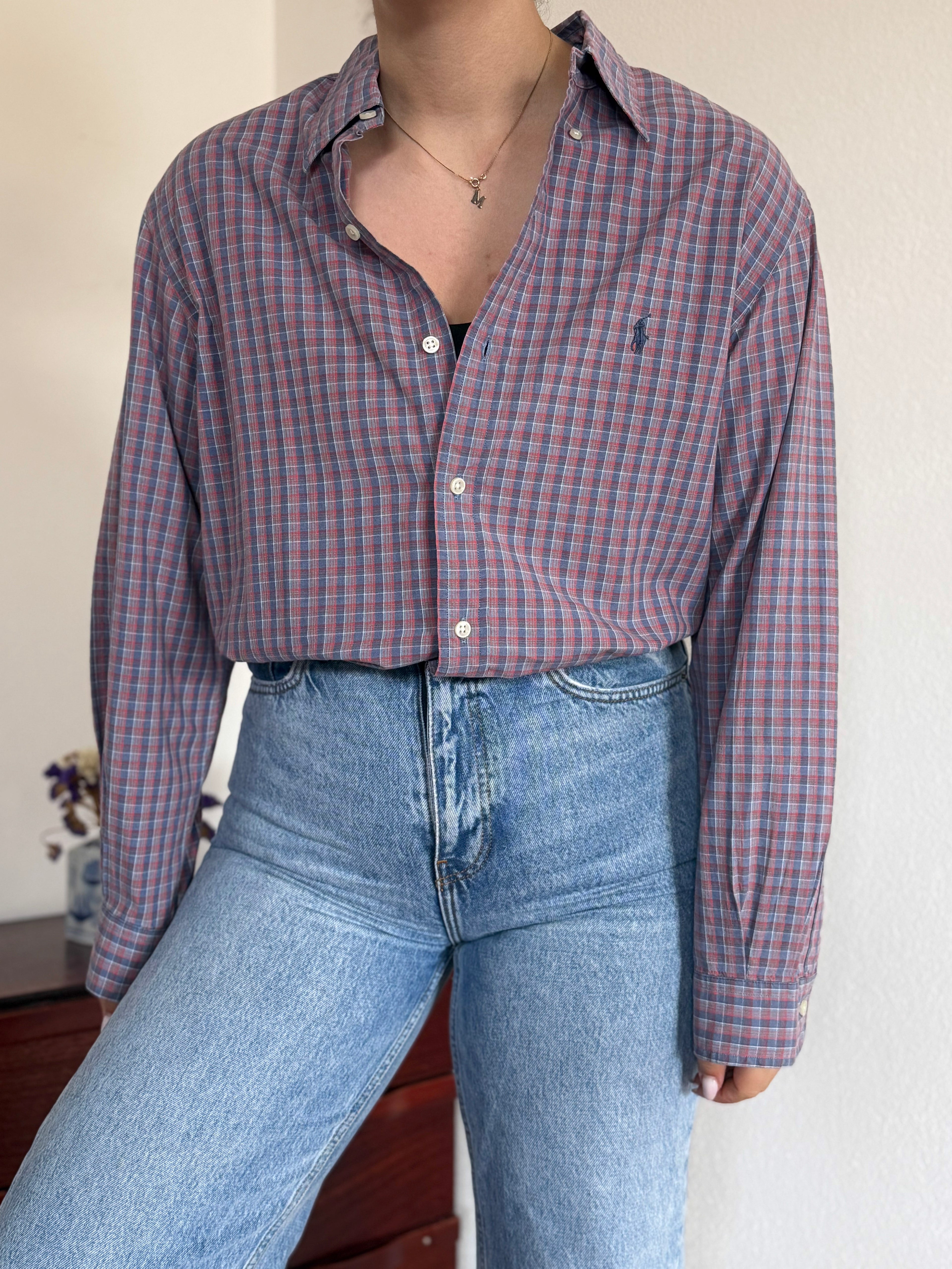 Polo Ralph Lauren Shirt Plaid Multicolor 100% Cotton